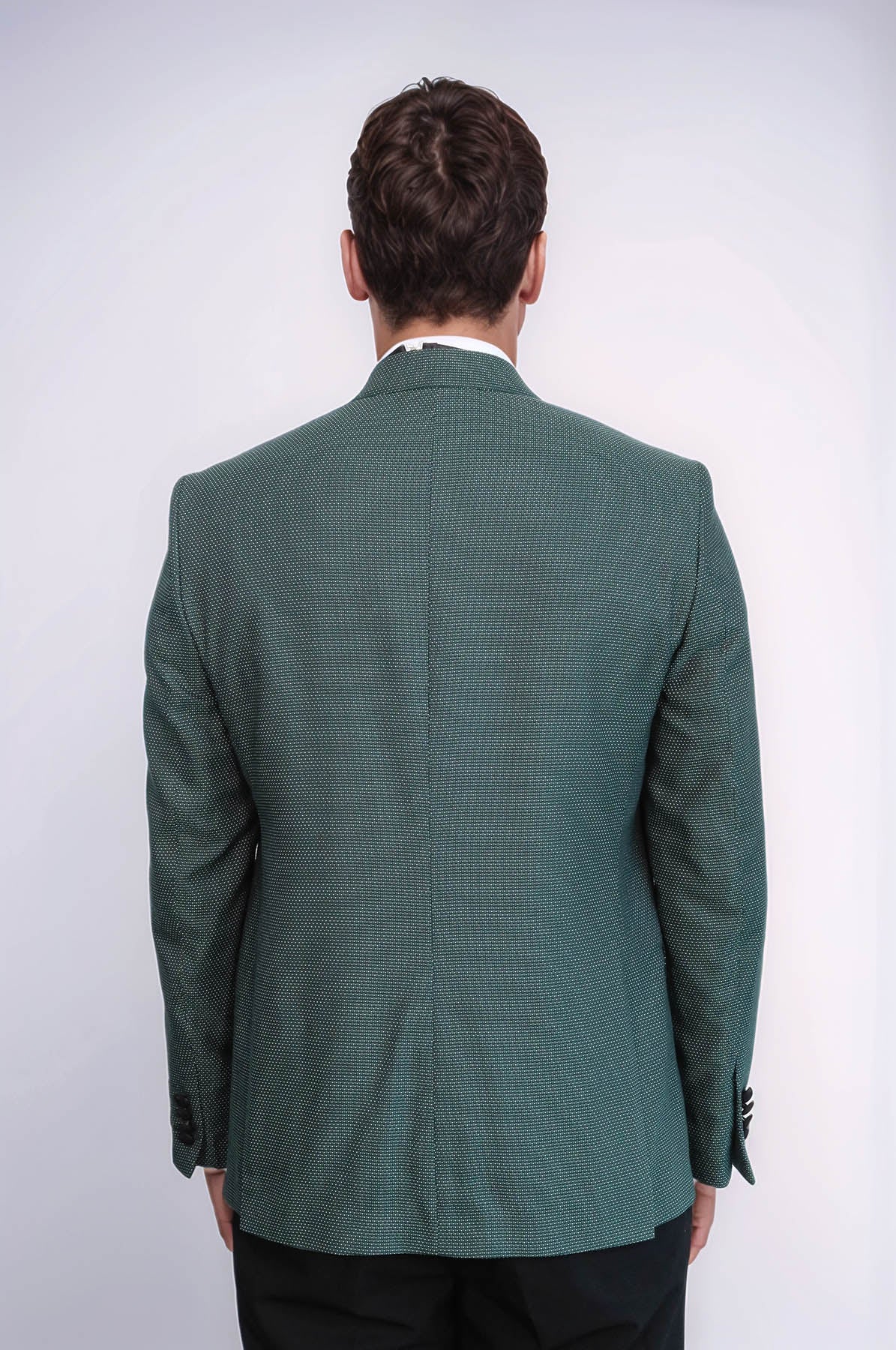 Green Modeled Lapel Tuxedo