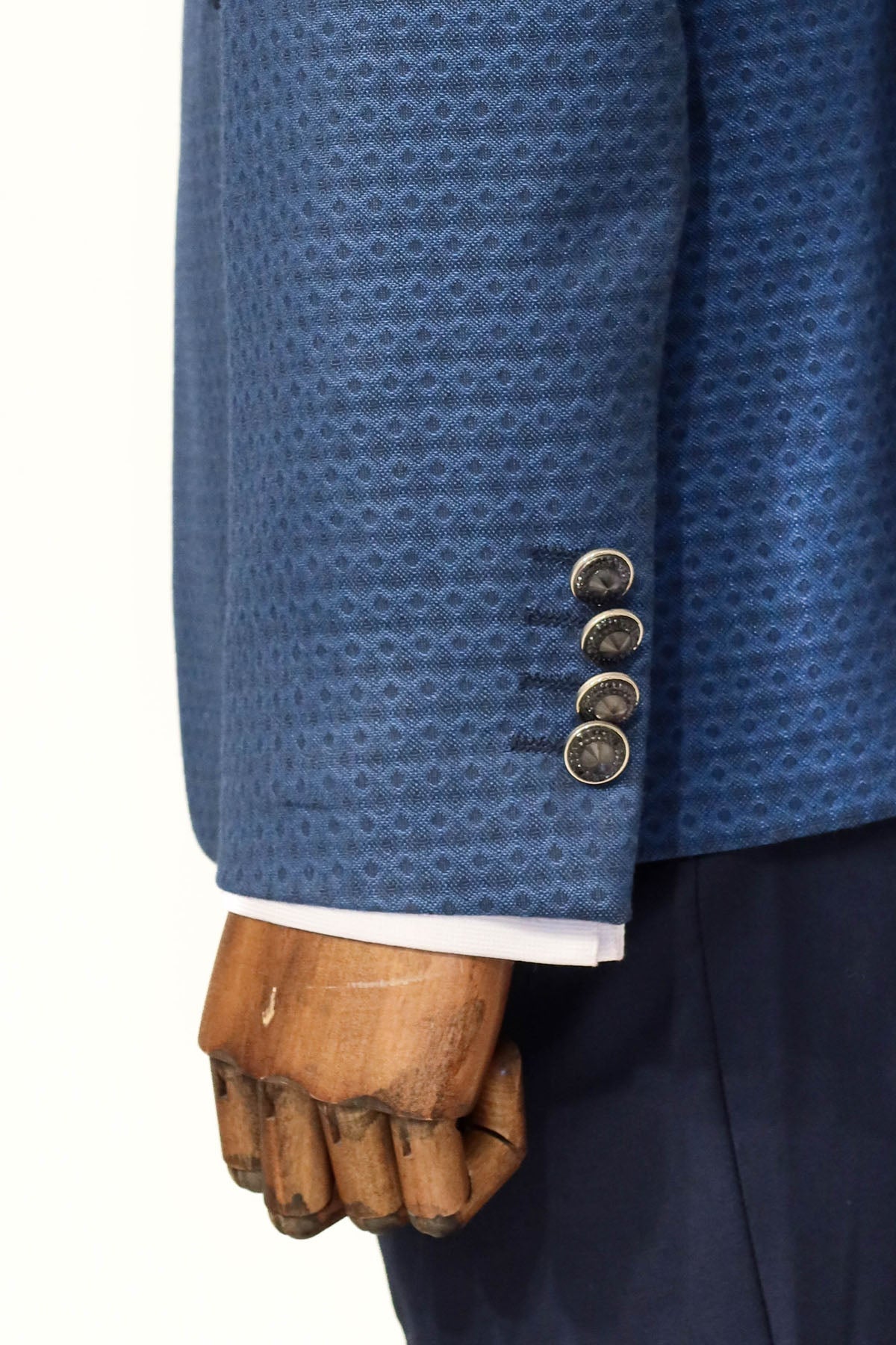 Blue Patterned Tuxedo Suit |