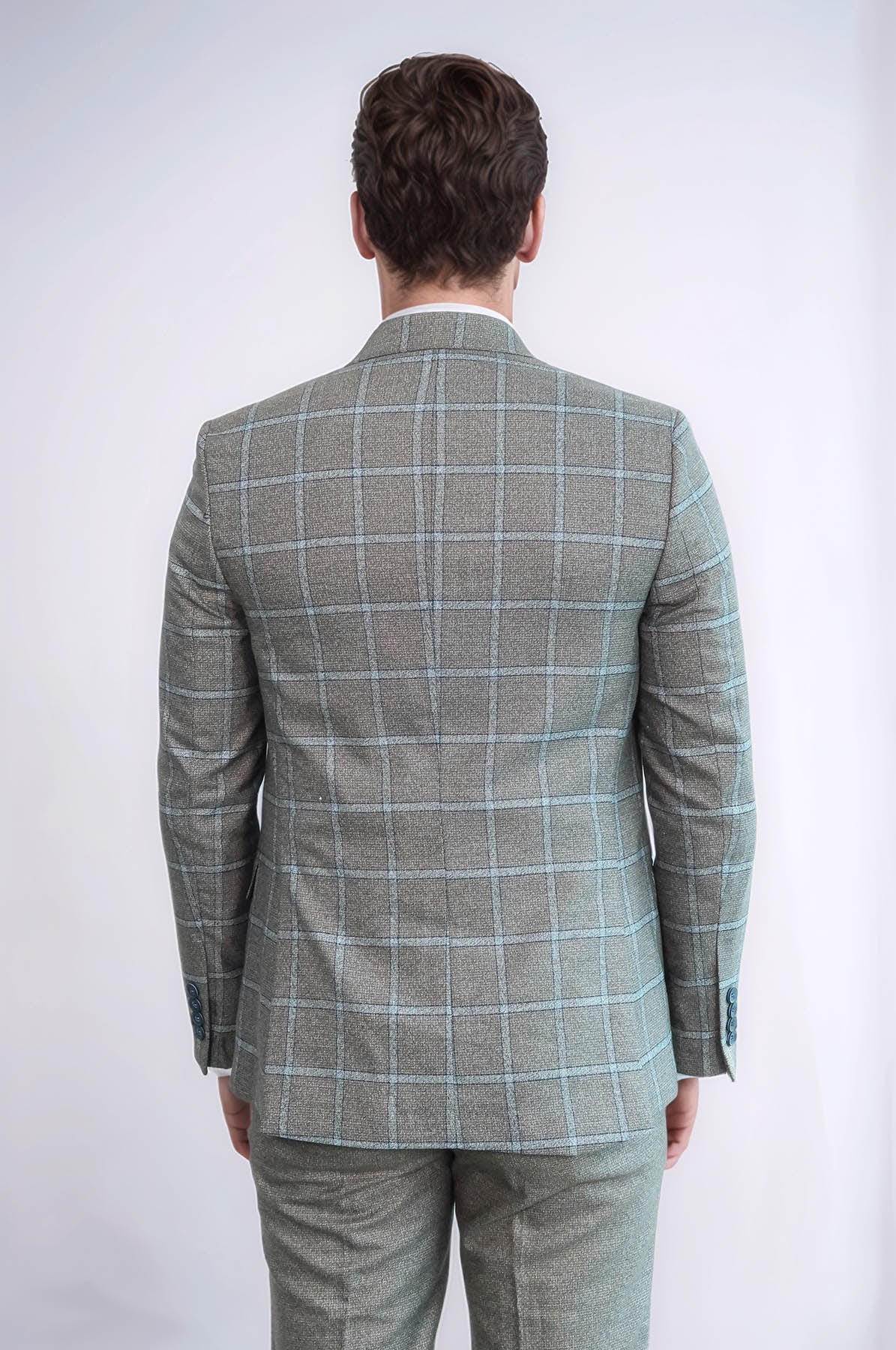 KOALA SYDNEY Vested Grey Men Suit -