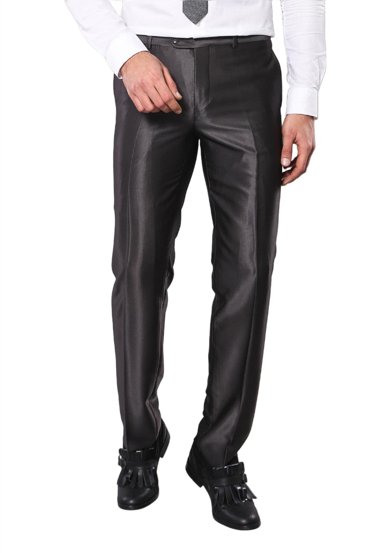Shiny Smoked Men's Suit