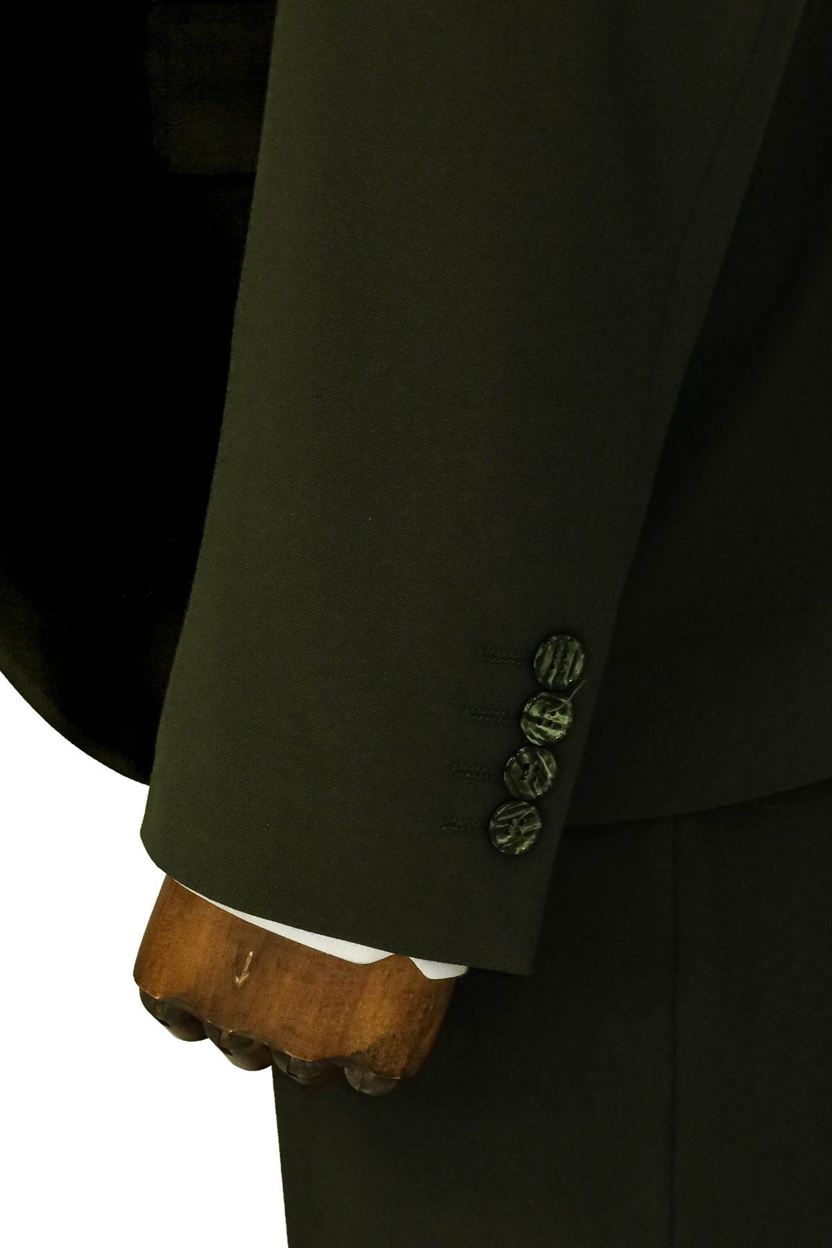 KOALA SYDNEY Three Piece Slim Fit Single Button Green Men Suit