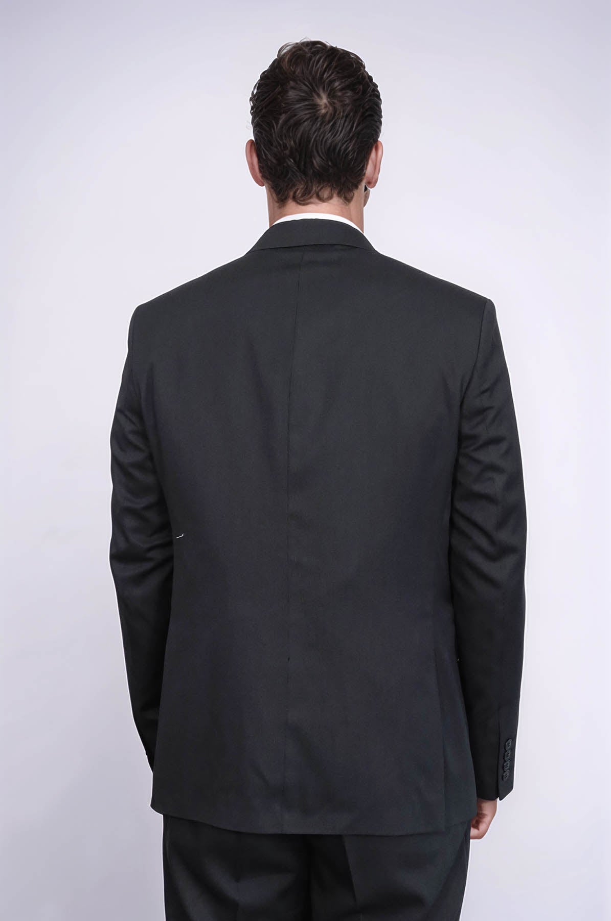 KOALA SYDNEY 3 -Piece Single Button Peak Lapel Black Men Suit