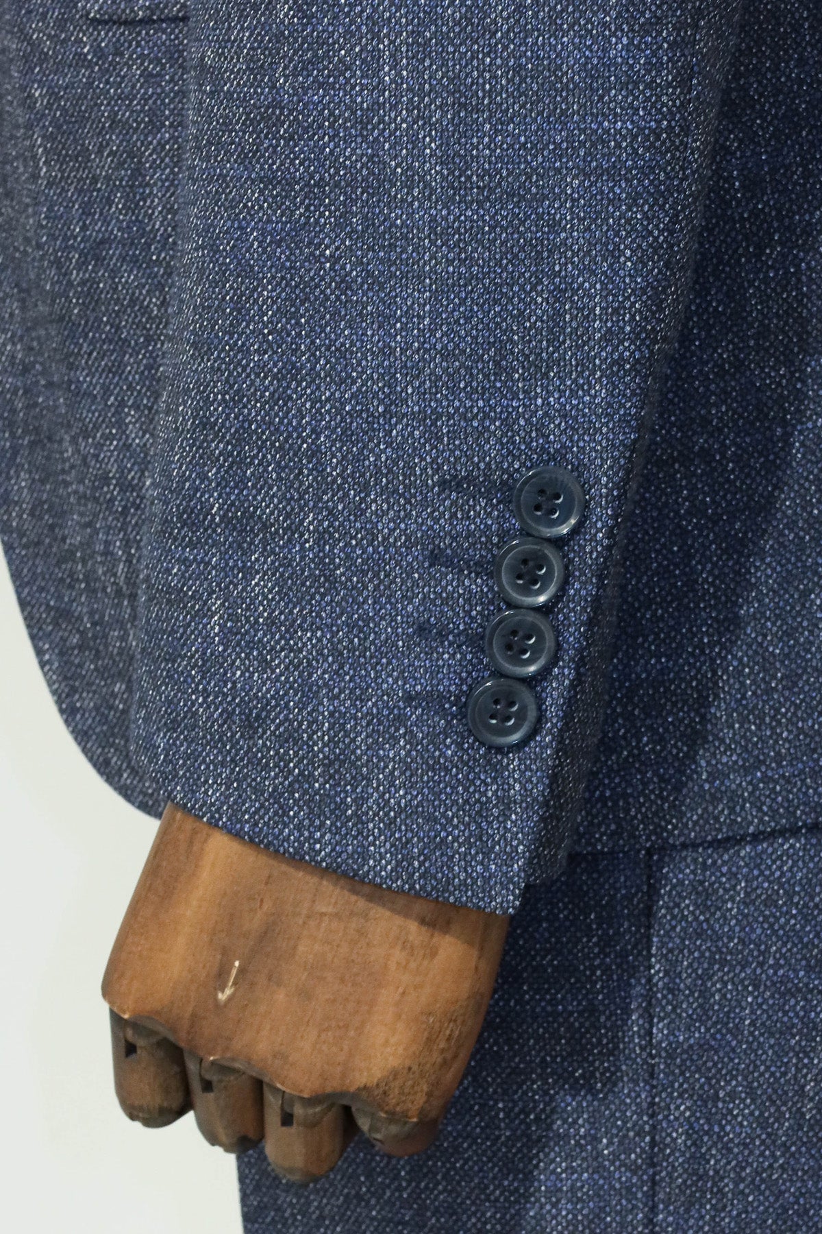 KOALA SYDNEY 3 -Piece Single Button Peak Lapel Grey Blue Men Suit -