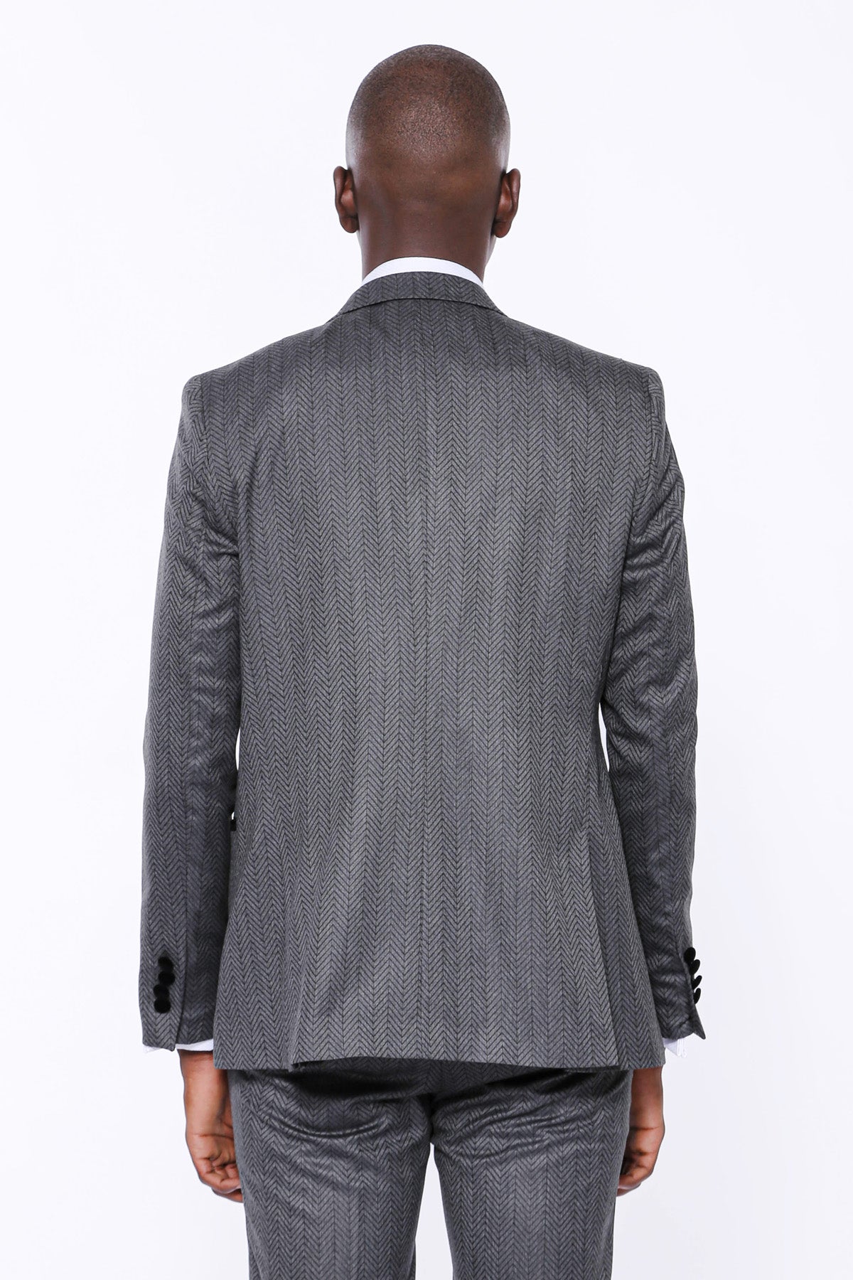 KOALA SYDNEY Patterned Velvet Lapel Smoked Men Tuxedo