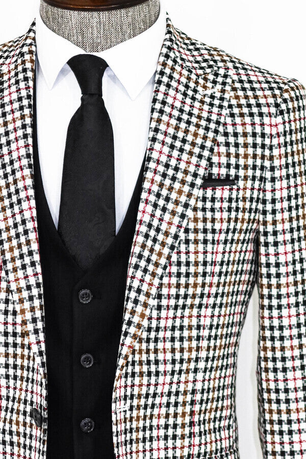 KOALA SYDNEY Plaid Black Men Suit