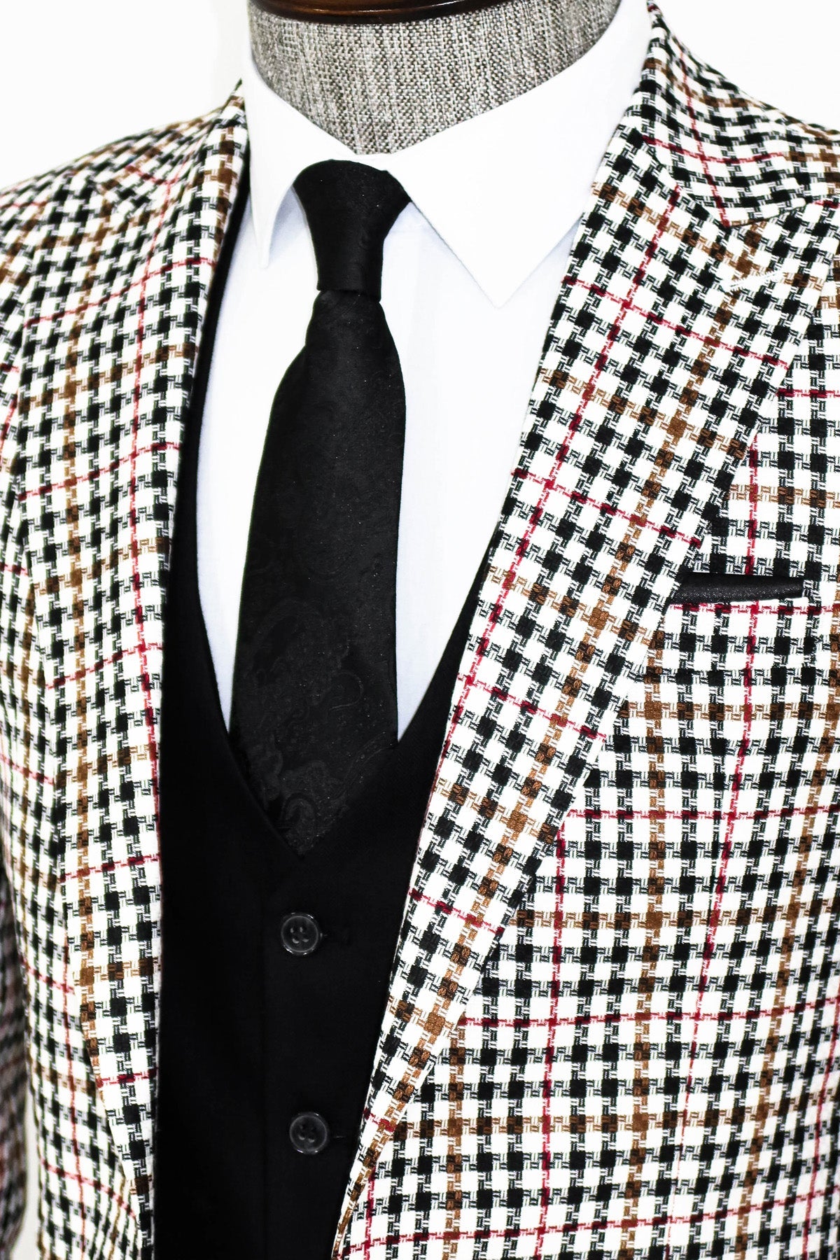 KOALA SYDNEY Plaid Black Men Suit