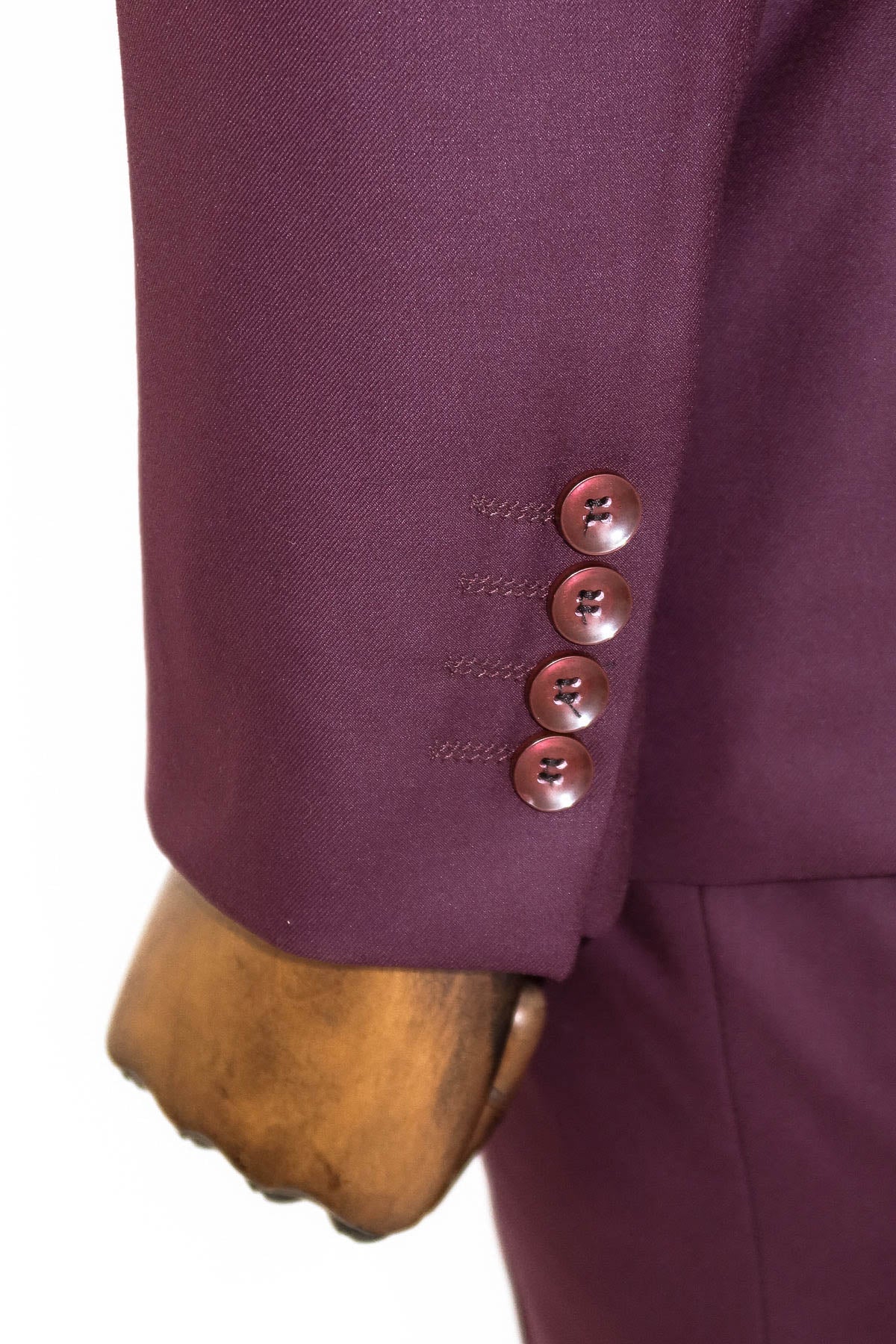 KOALA SYDNEY Two Buttons Two Piece Burgundy Men Suit -