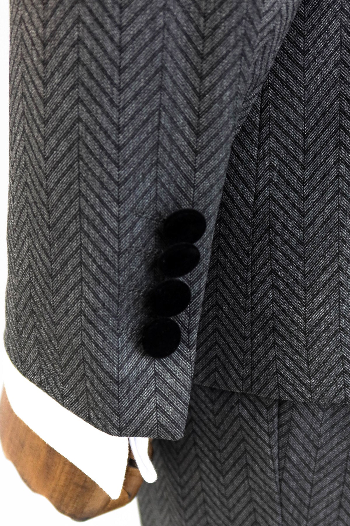 KOALA SYDNEY Patterned Velvet Lapel Smoked Men Tuxedo