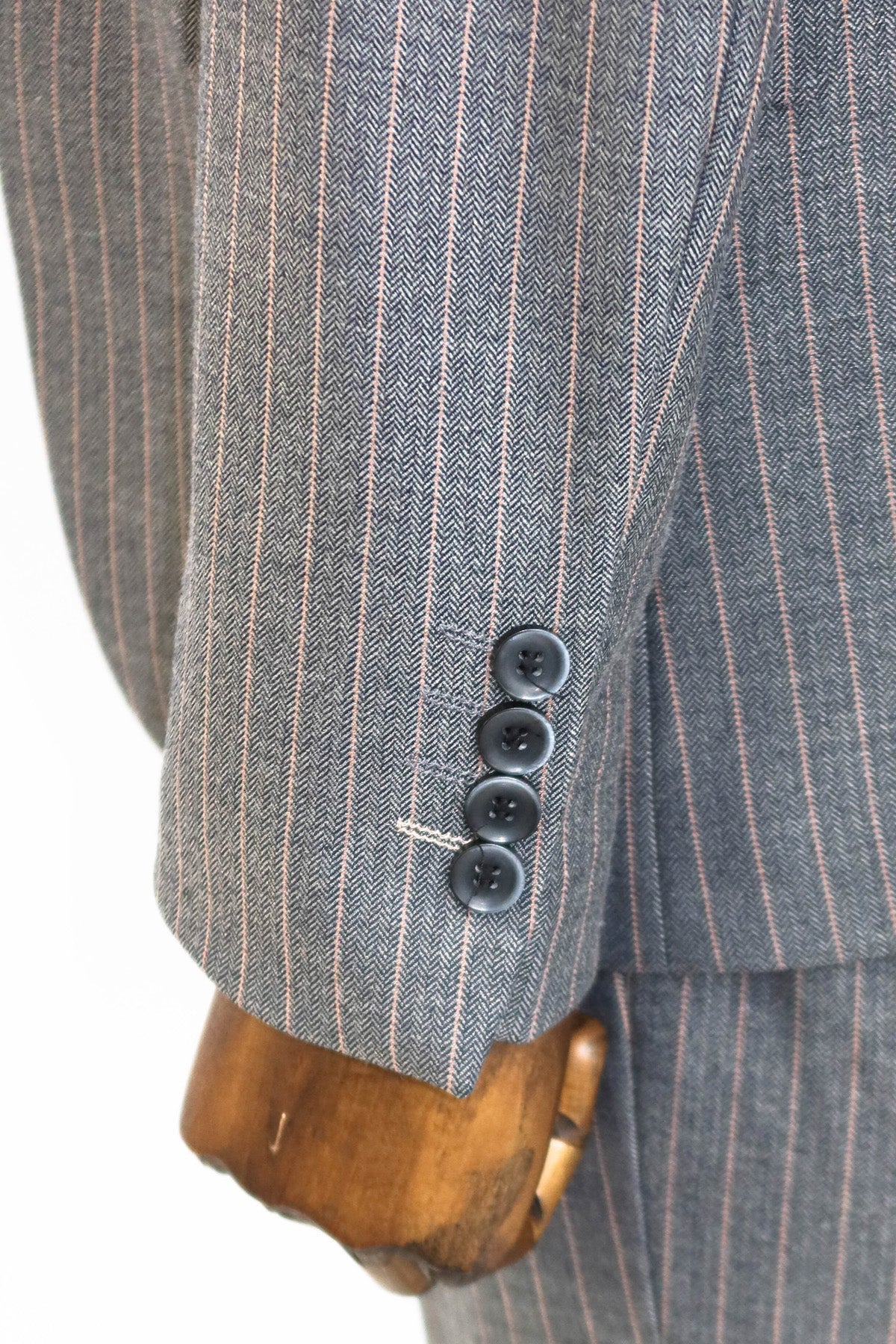 KOALA SYDNEY Striped Slim Fit Antracite Men Suit and Shirt Combination