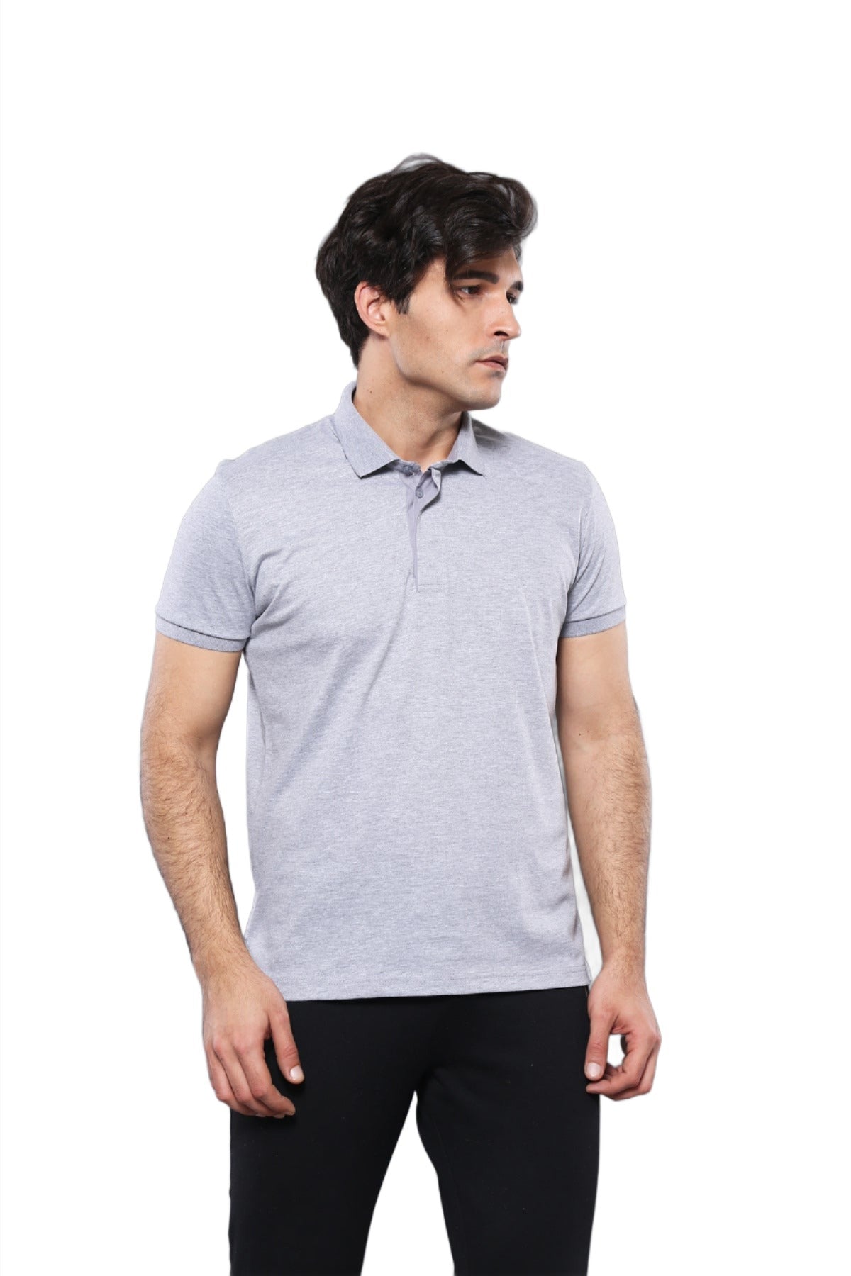Polo Plain Grey T-Shirt - Wessi
