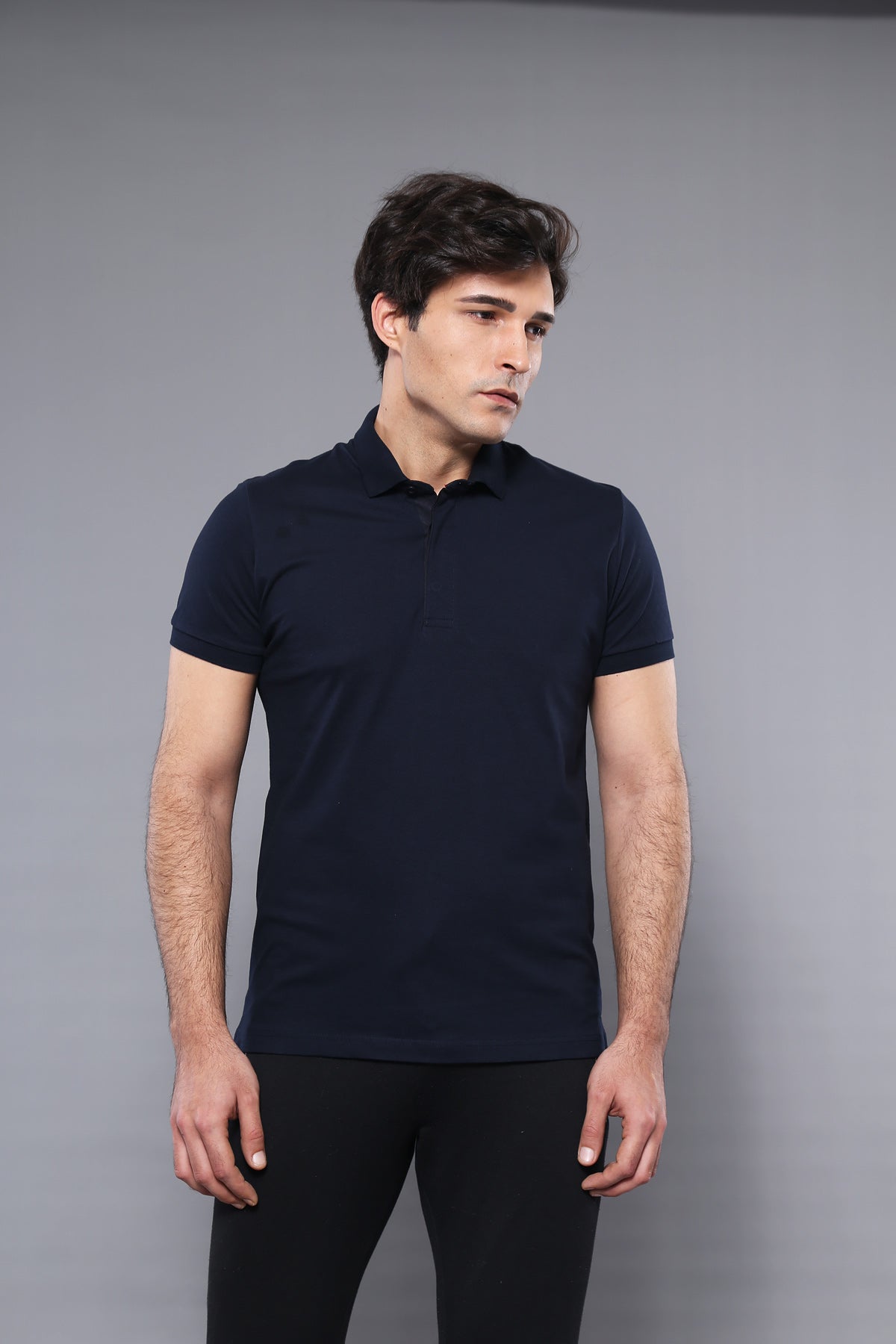 Polo Plain Navy Blue T-Shirt
