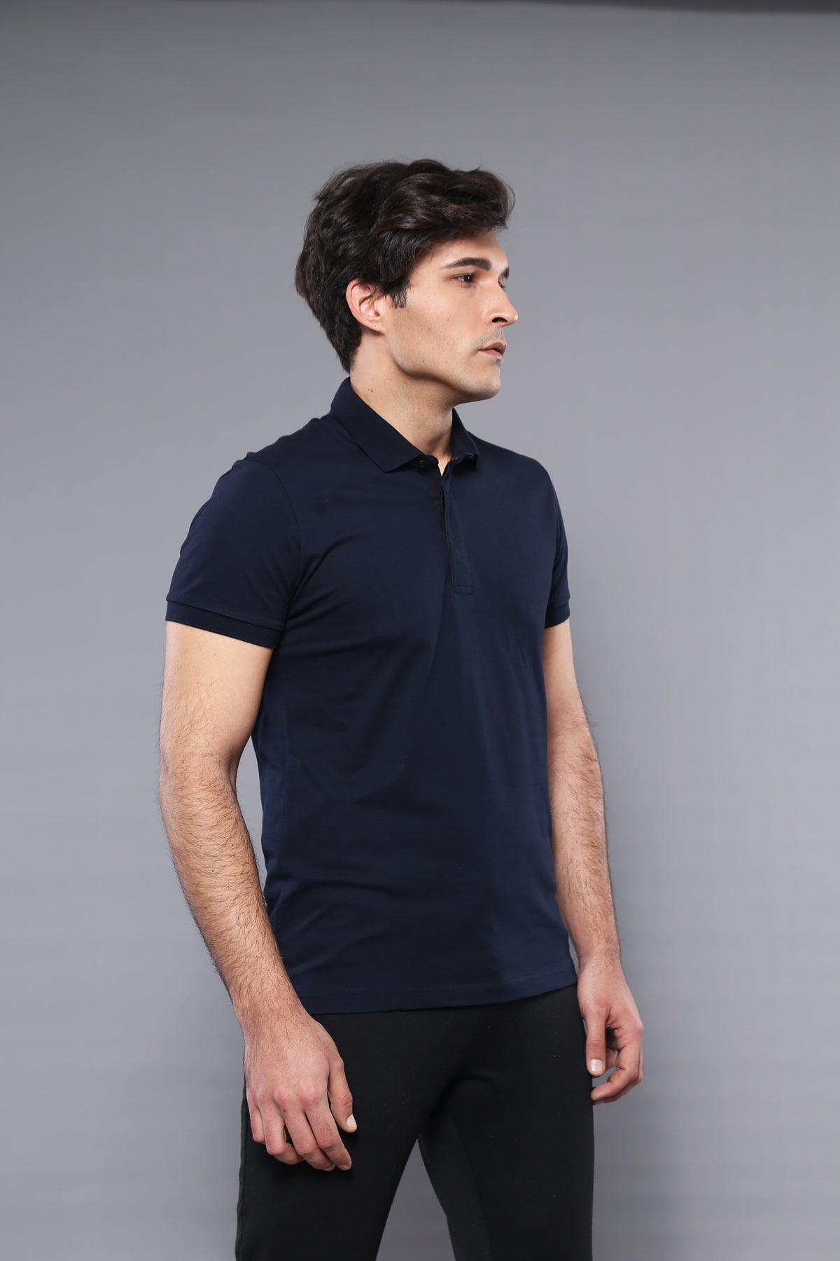 Polo Plain Navy Blue T-Shirt