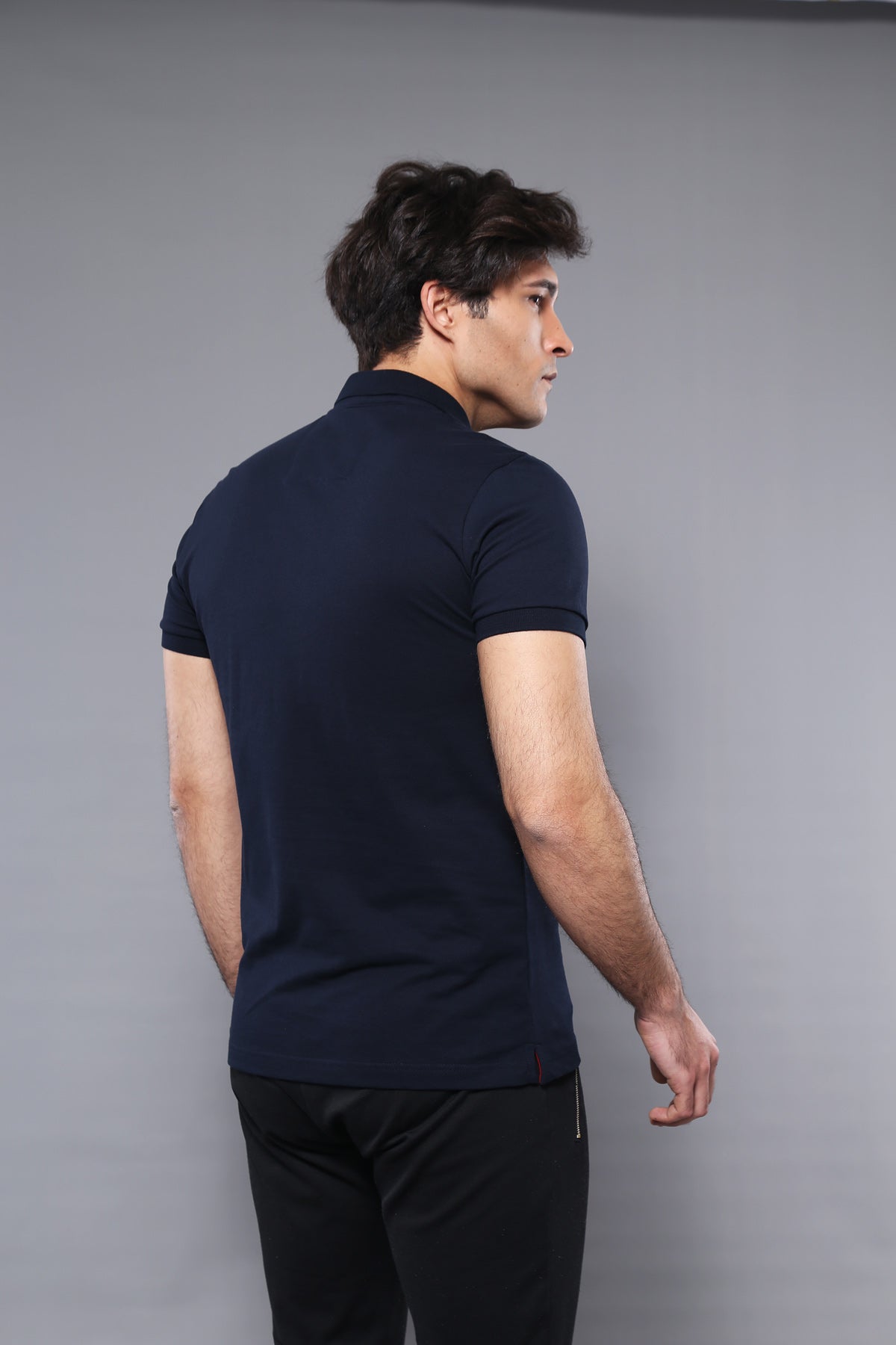 Polo Plain Navy Blue T-Shirt