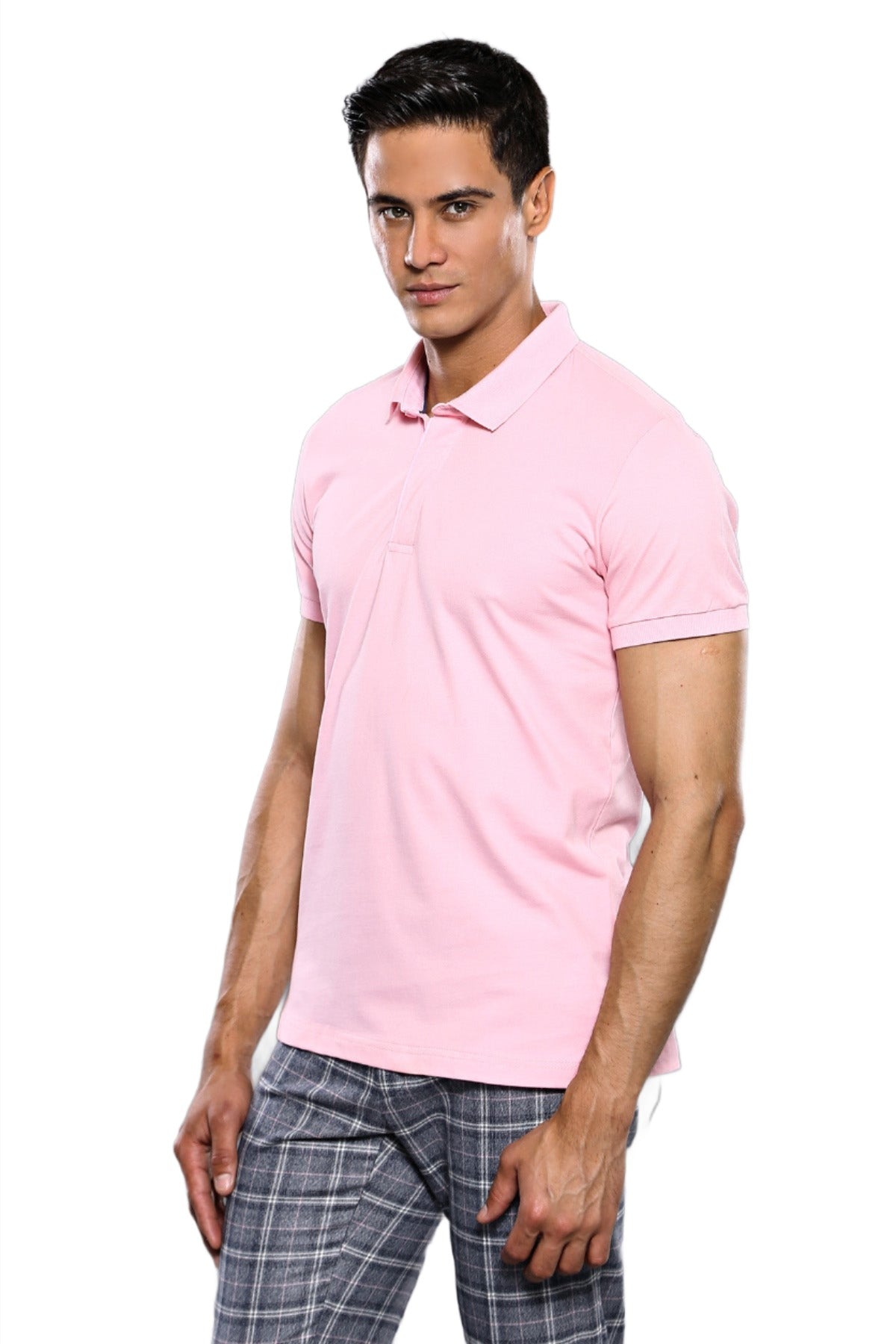 Plain Pink Polo T-Shirt - Wessi