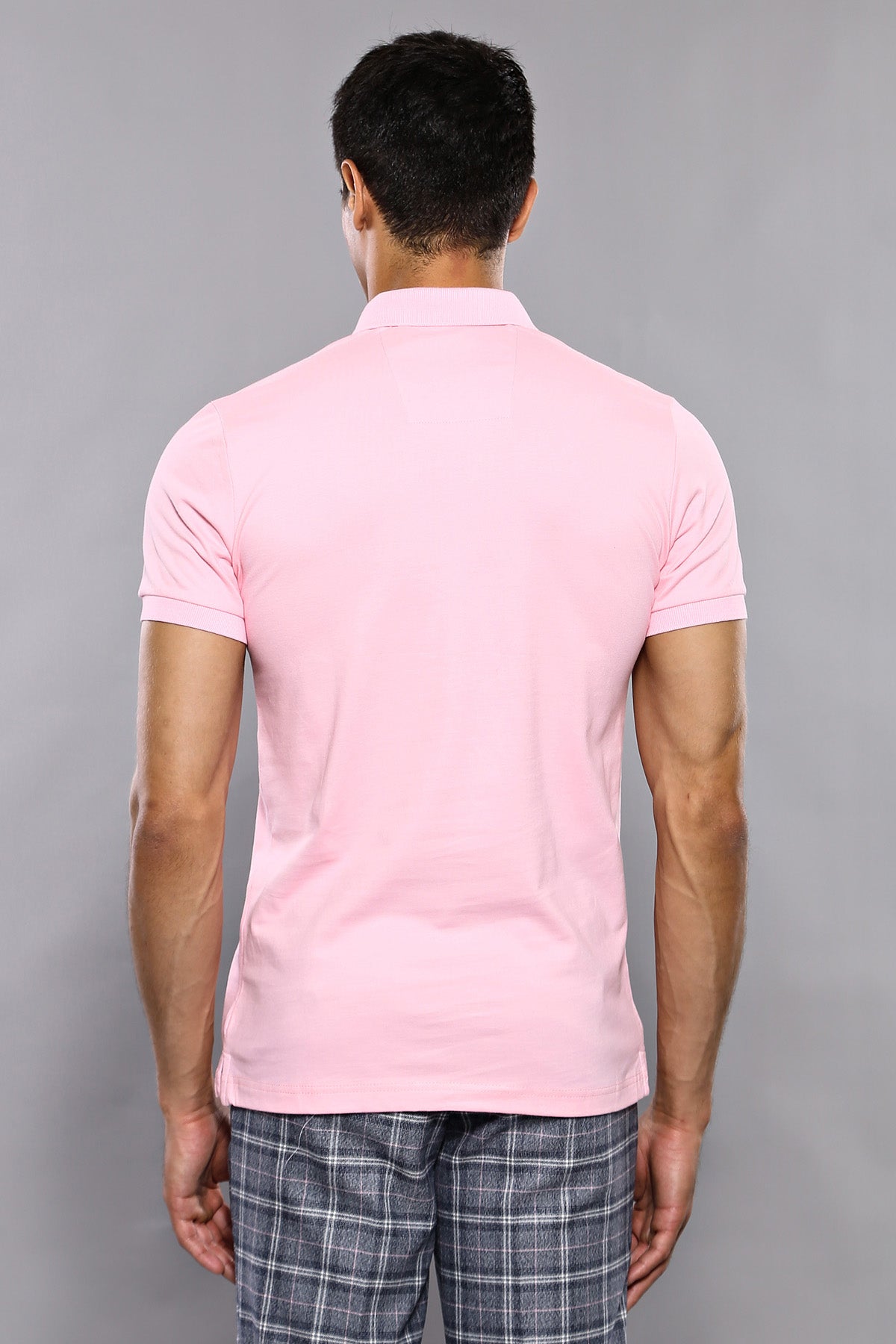 Plain Pink Polo T-Shirt - Wessi