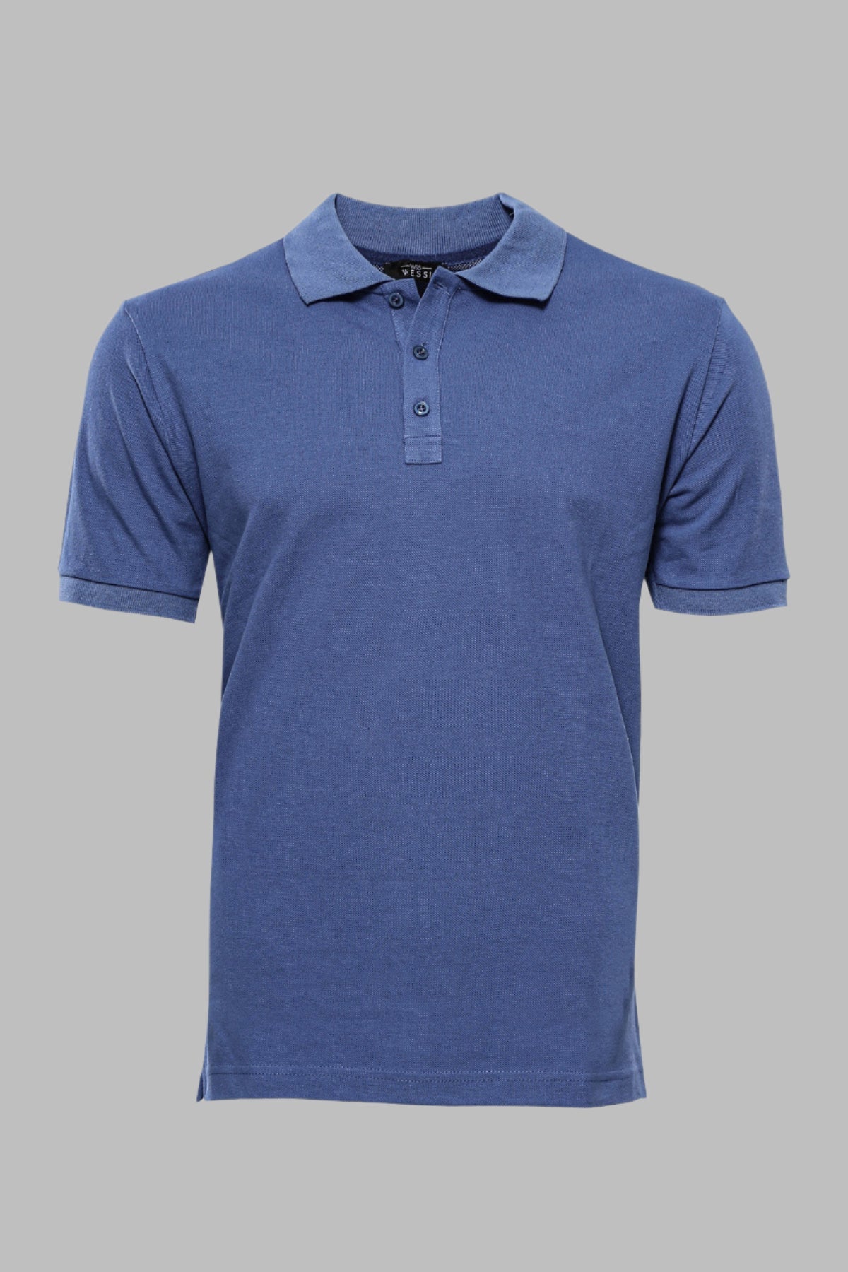 Oxford Blue Polo Collar T-shirt - Wessi