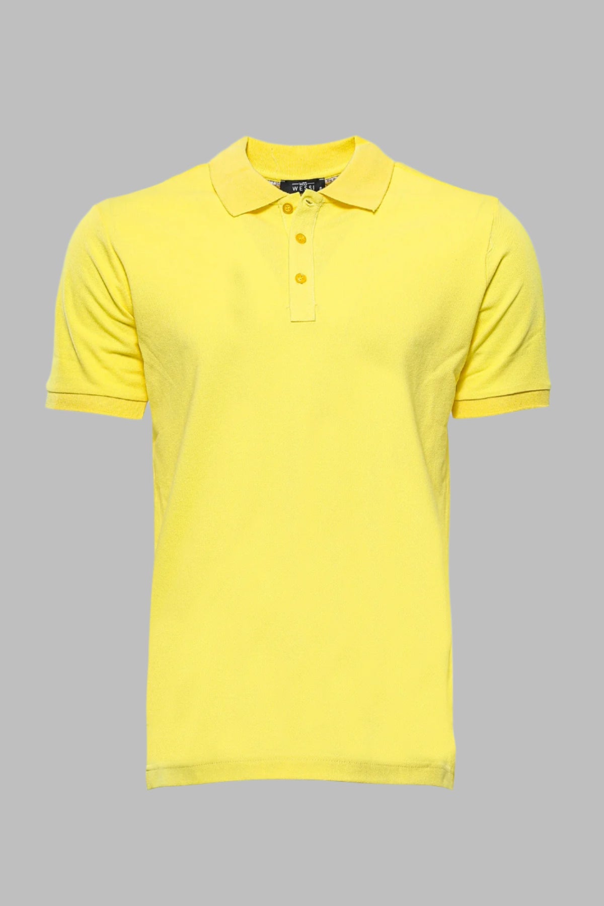 Yellow Oxford Polo Collar T-shirt - Wessi