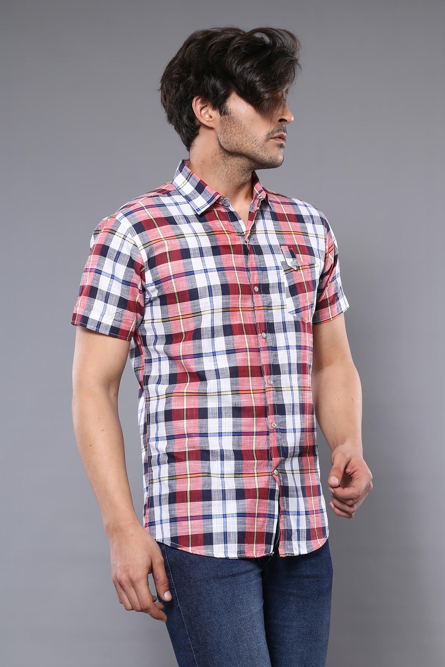 KOALA SYDNEY Checked Patterned Short Sleeve Men Shirt -