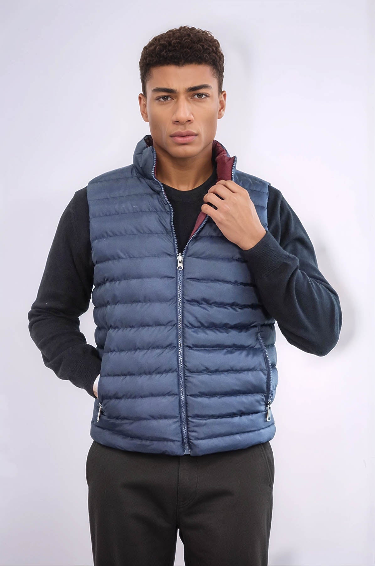 KOALA SYDNEY Reversible Puffer Sax Blue Men Down Vest