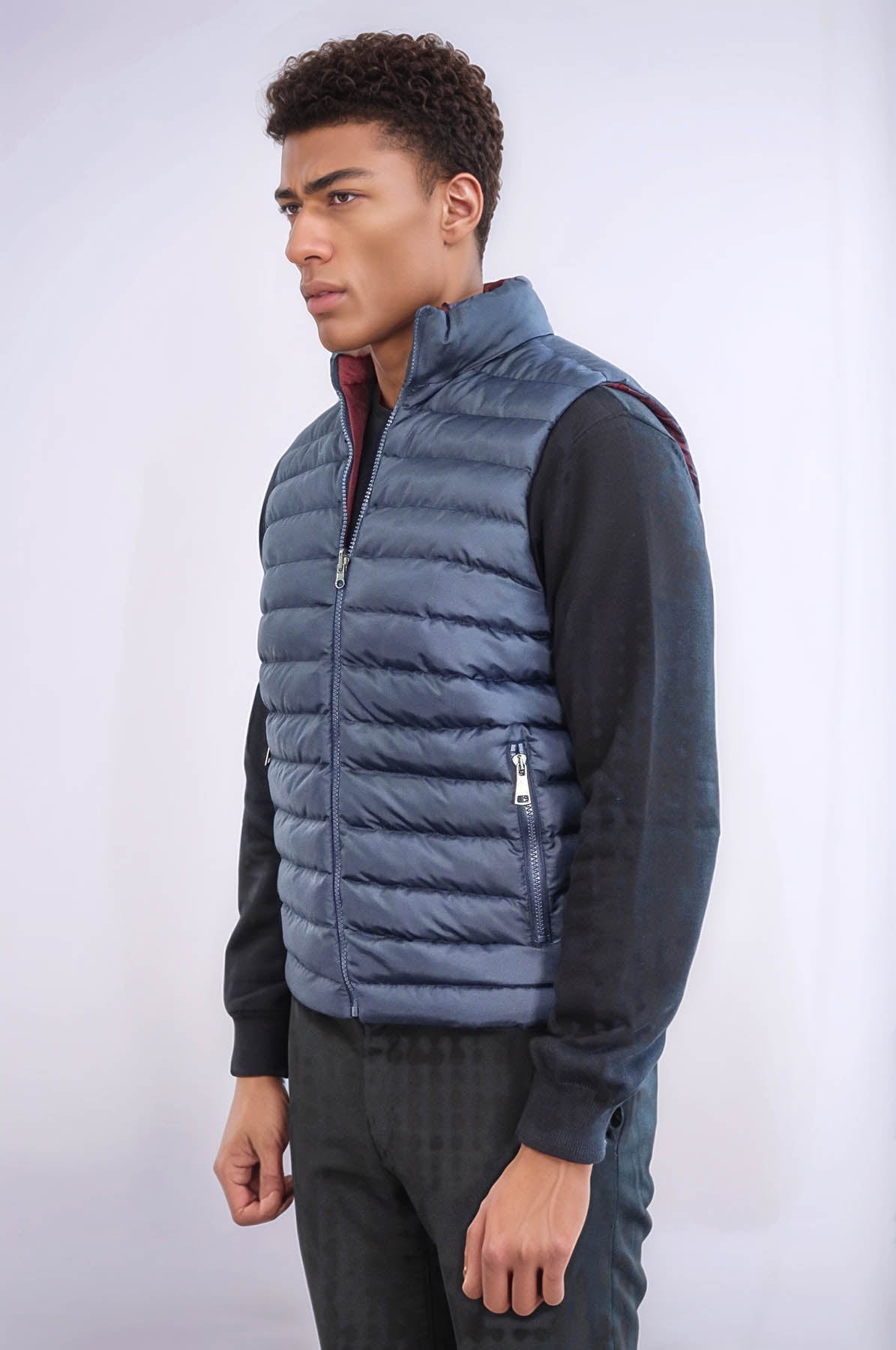 KOALA SYDNEY Reversible Puffer Sax Blue Men Down Vest