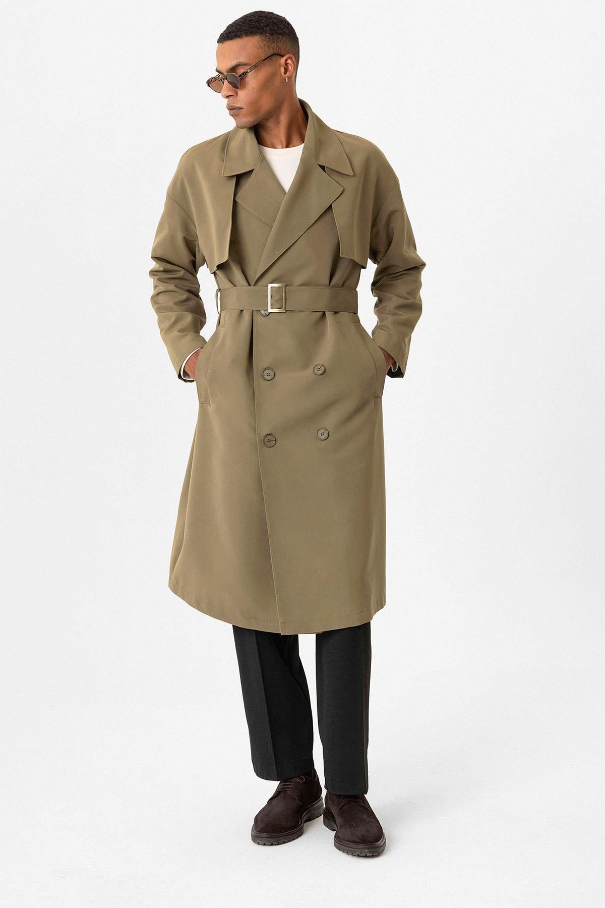 KOALA SYDNEY Double Breasted Closure Belted Trench Coat