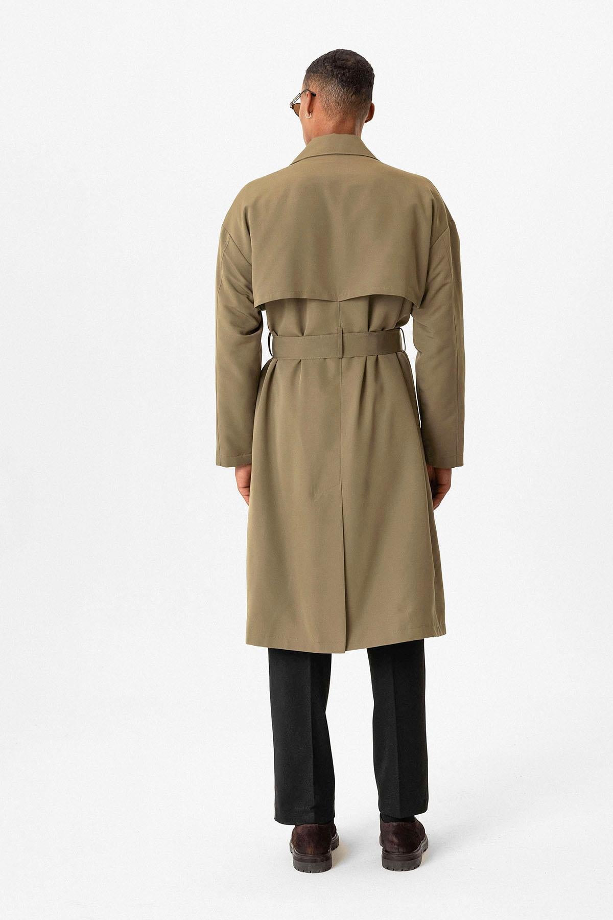 KOALA SYDNEY Double Breasted Closure Belted Trench Coat