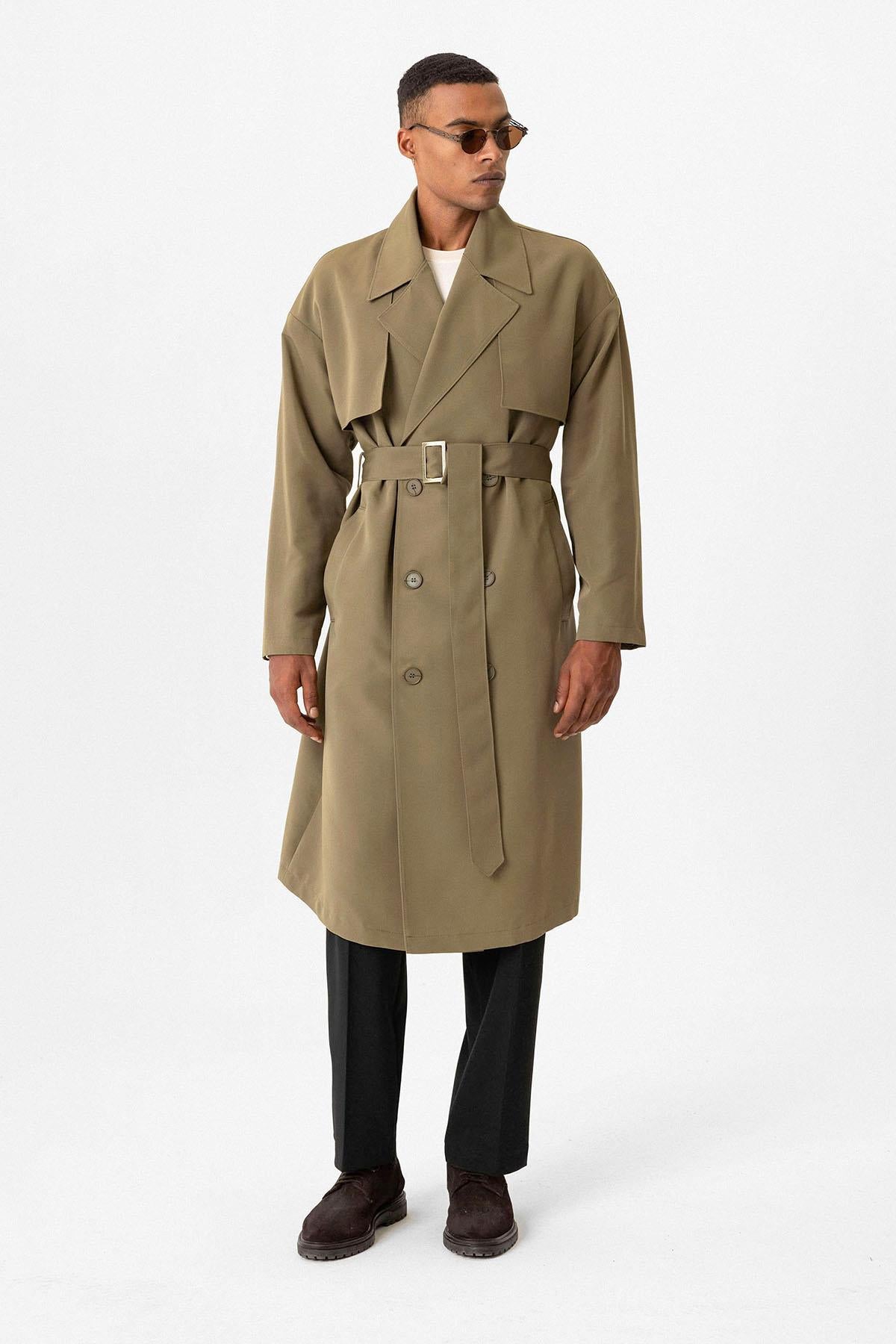 KOALA SYDNEY Double Breasted Closure Belted Trench Coat