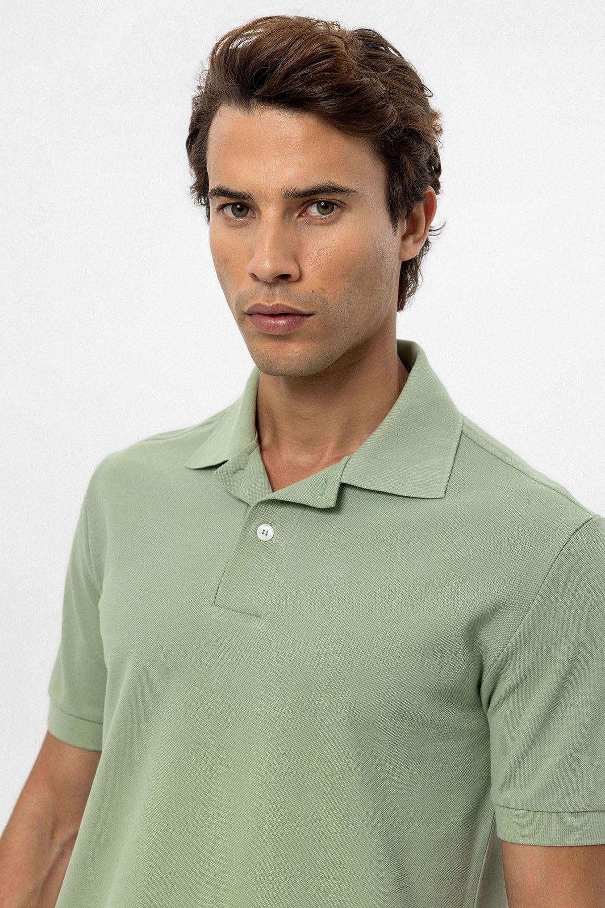KOALA SYDNEY Men's Light Khaki Polo Neck T-Shirt