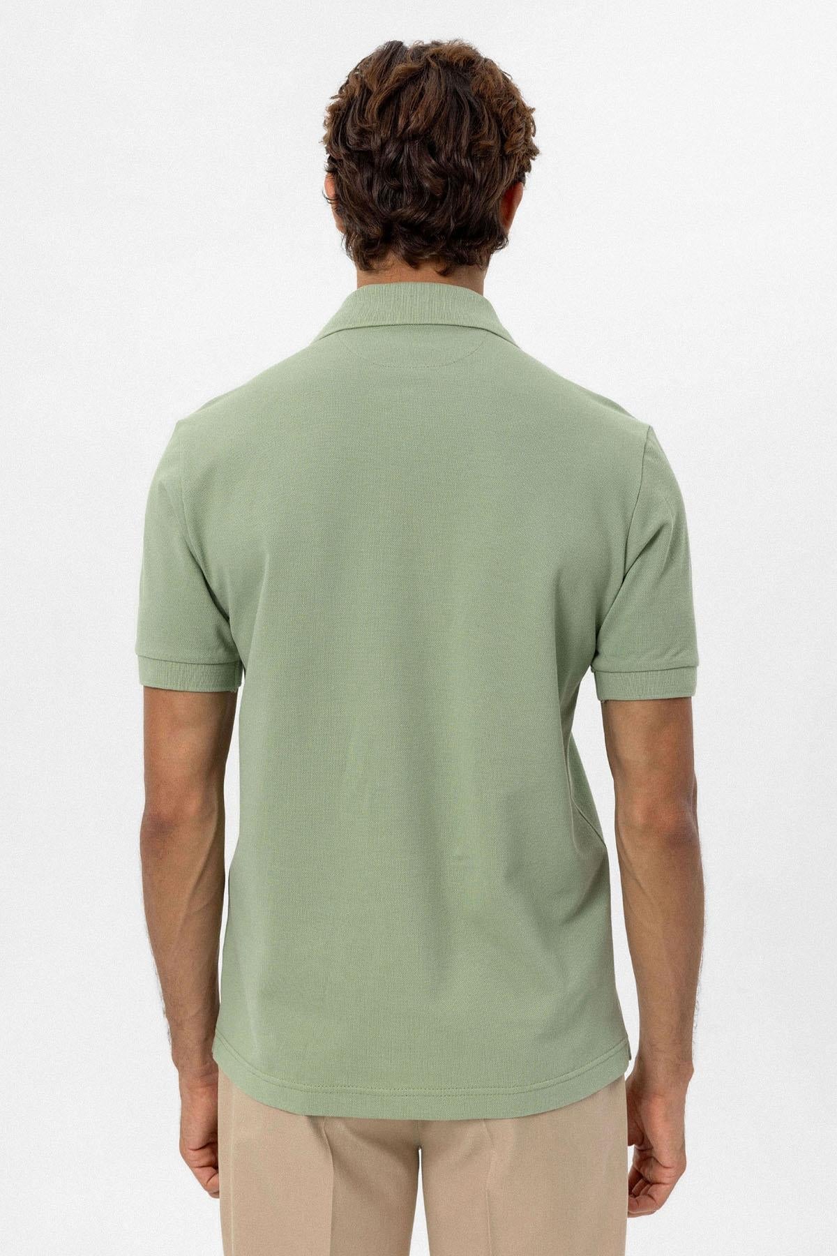 KOALA SYDNEY Men's Light Khaki Polo Neck T-Shirt