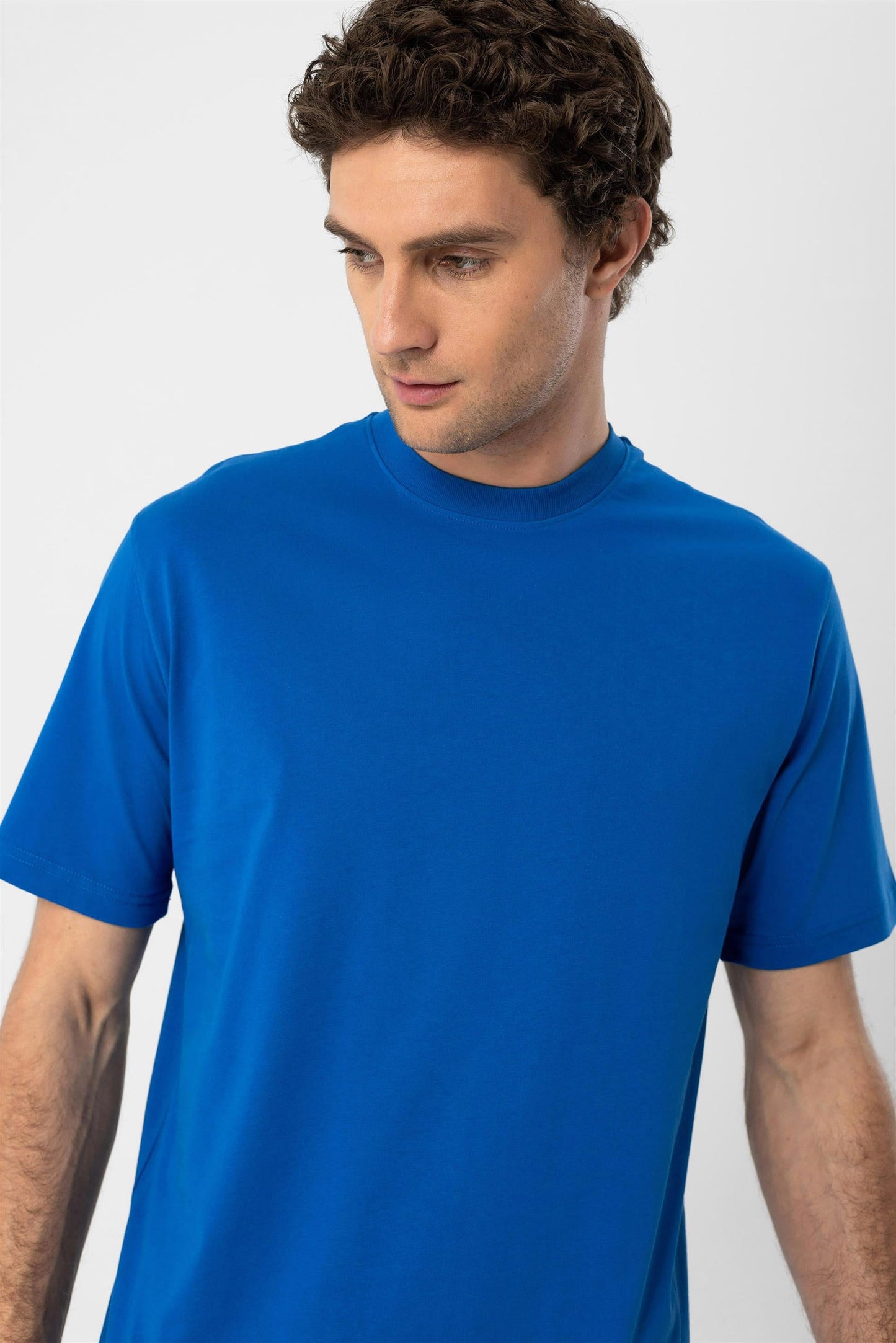 KOALA SYDNEY Men's Sax Crew Neck Basic T-Shirt