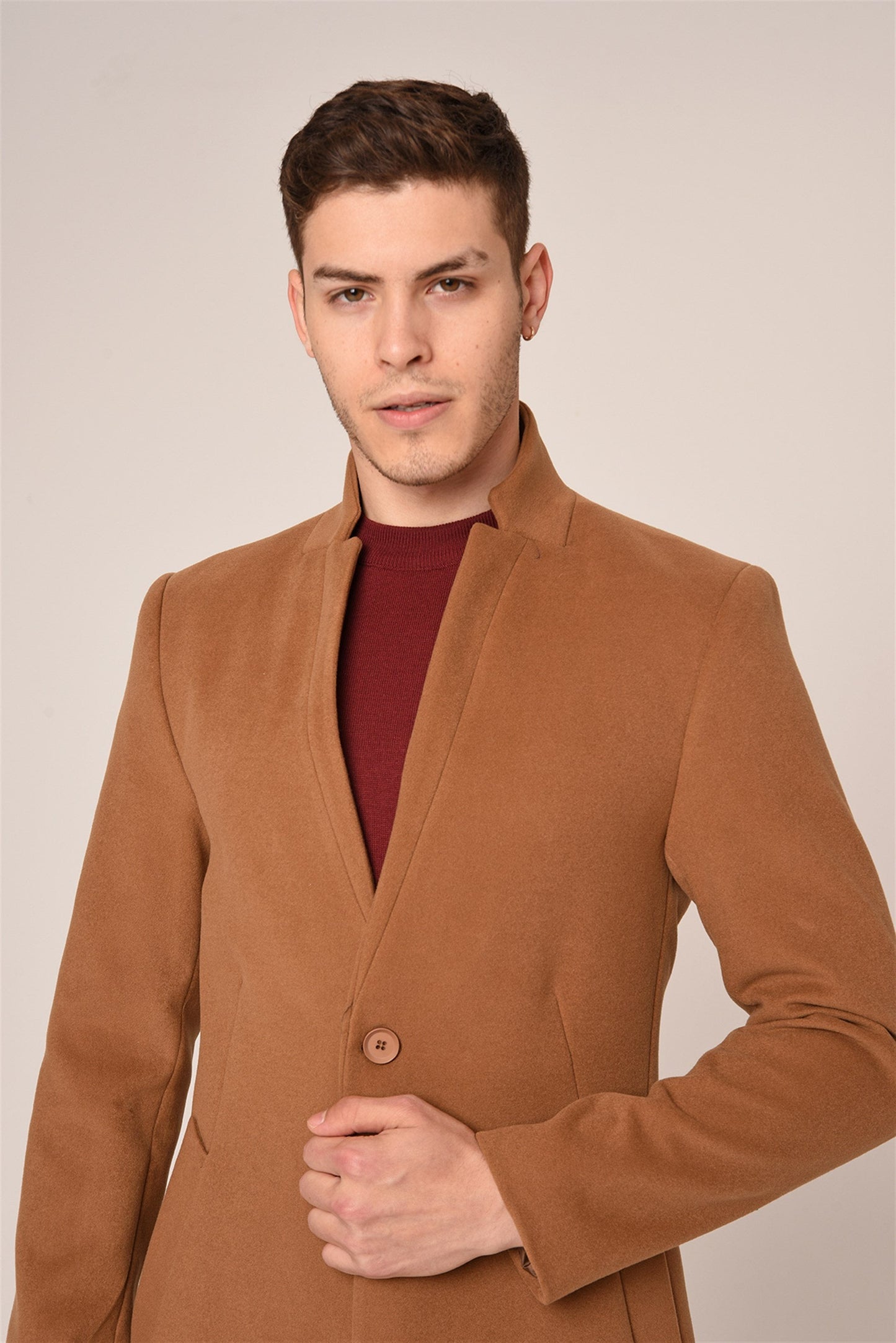Wool-Blended Men's Cachet Coat