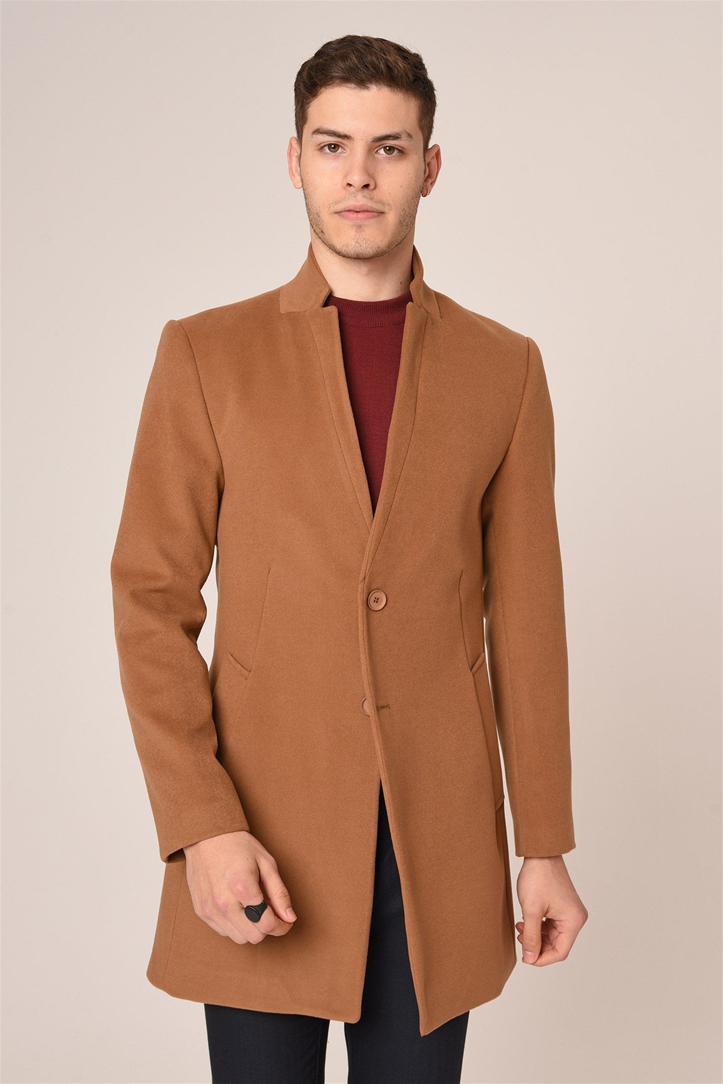 Wool-Blended Men's Cachet Coat