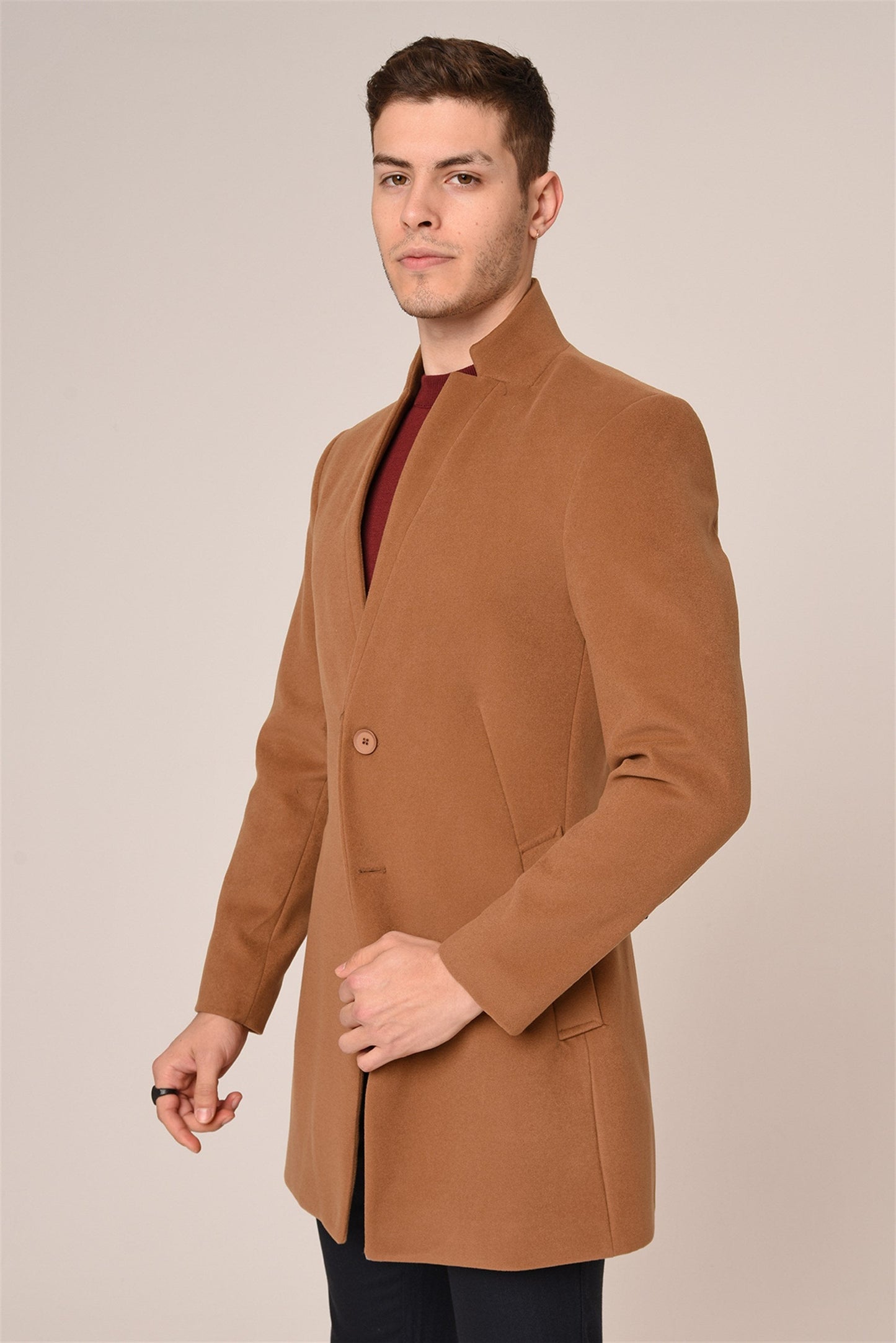 Wool-Blended Men's Cachet Coat