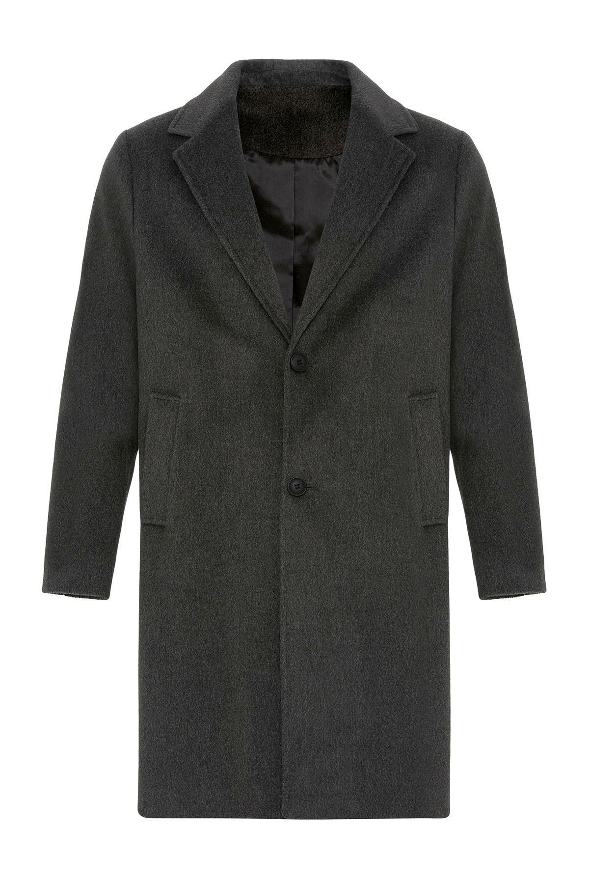 KOALA SYDNEY Anthracite Textured Men's Coat -