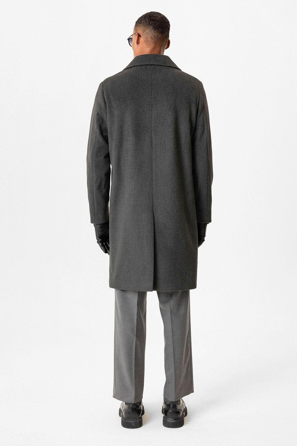 KOALA SYDNEY Anthracite Textured Men's Coat -