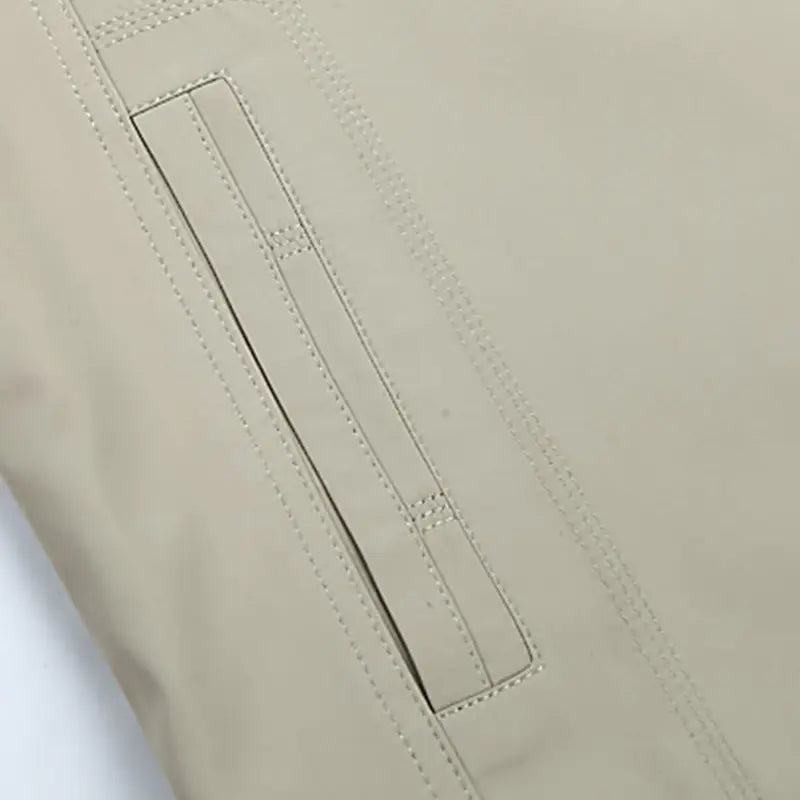 Men’s Slim Fit Zipper Windbreaker Jacket with Collar