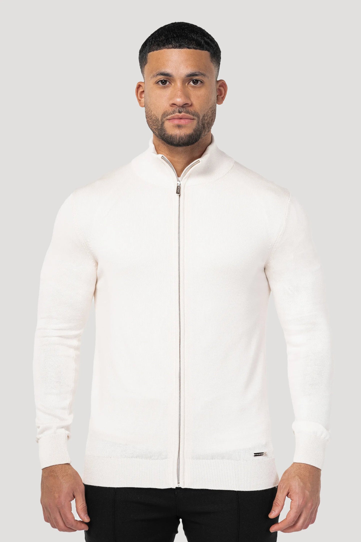 THE SANTONI FULL ZIP SWEATER
