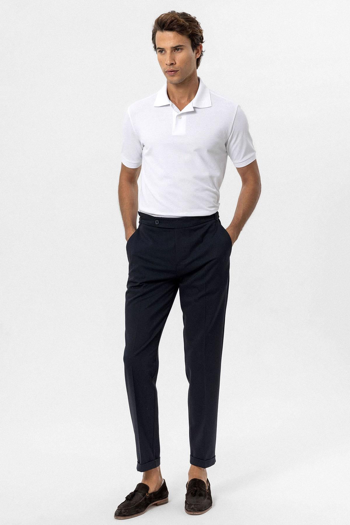 KOALA SYDNEY Men's White Polo Neck T-Shirt