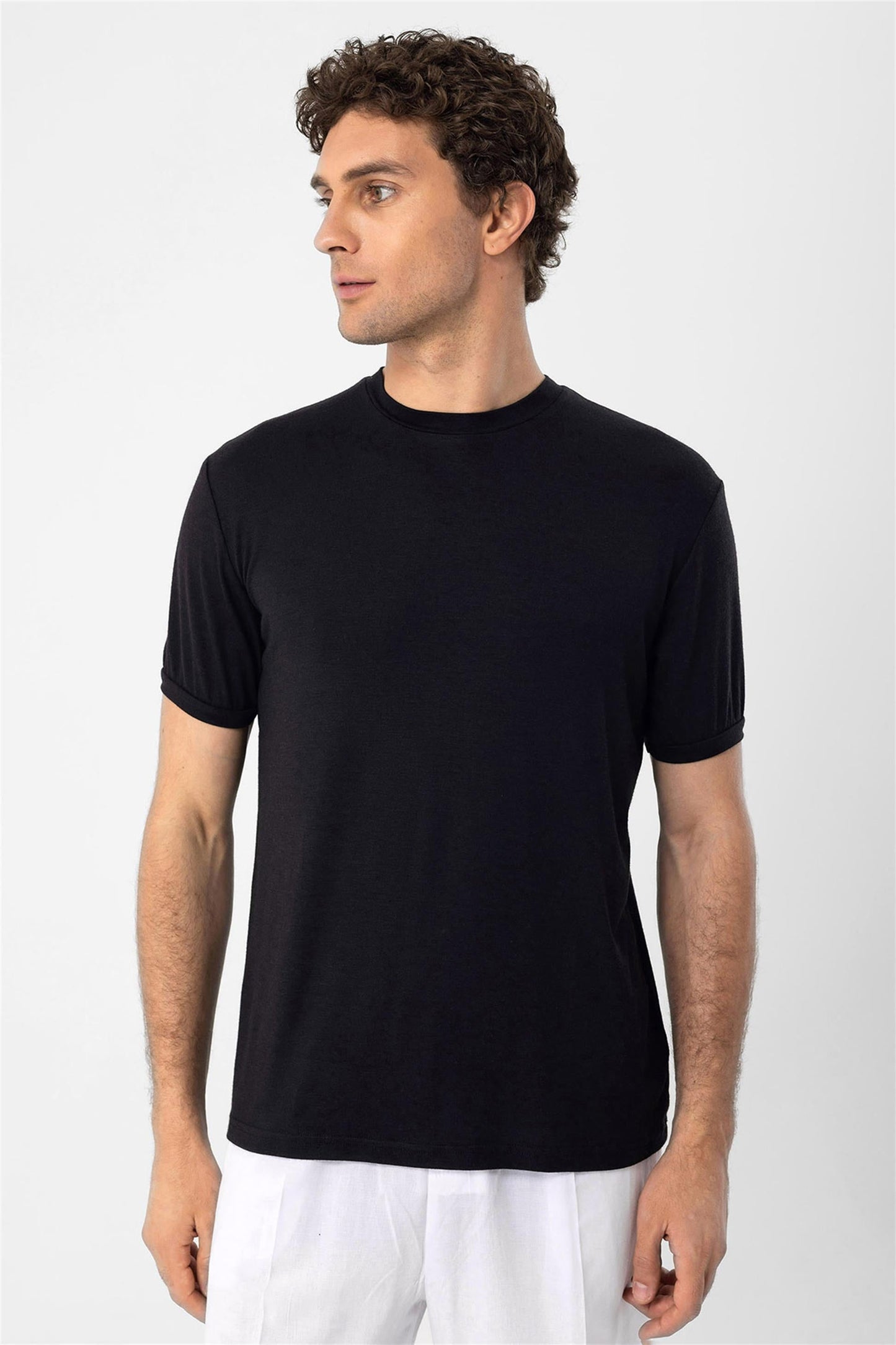 KOALA SYDNEY Men's Black Crew Neck T-Shirt