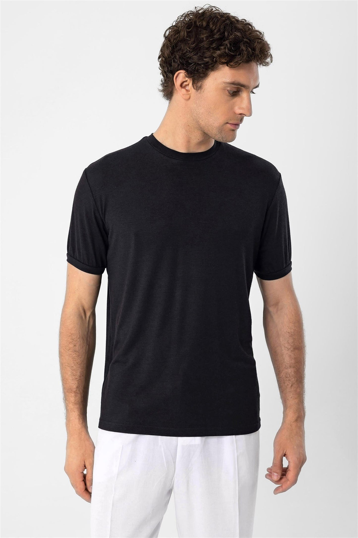KOALA SYDNEY Men's Black Crew Neck T-Shirt