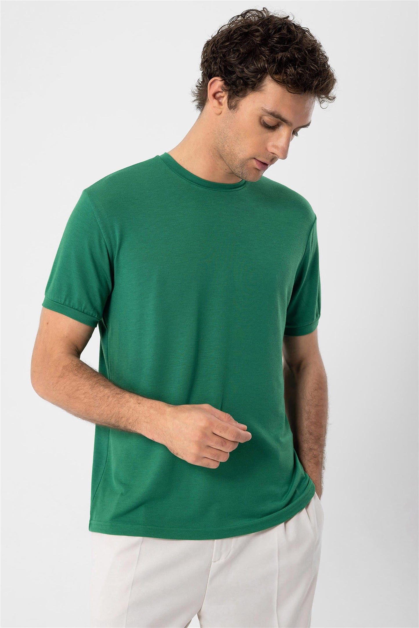 KOALA SYDNEY Men's Green Crew Neck T-Shirt