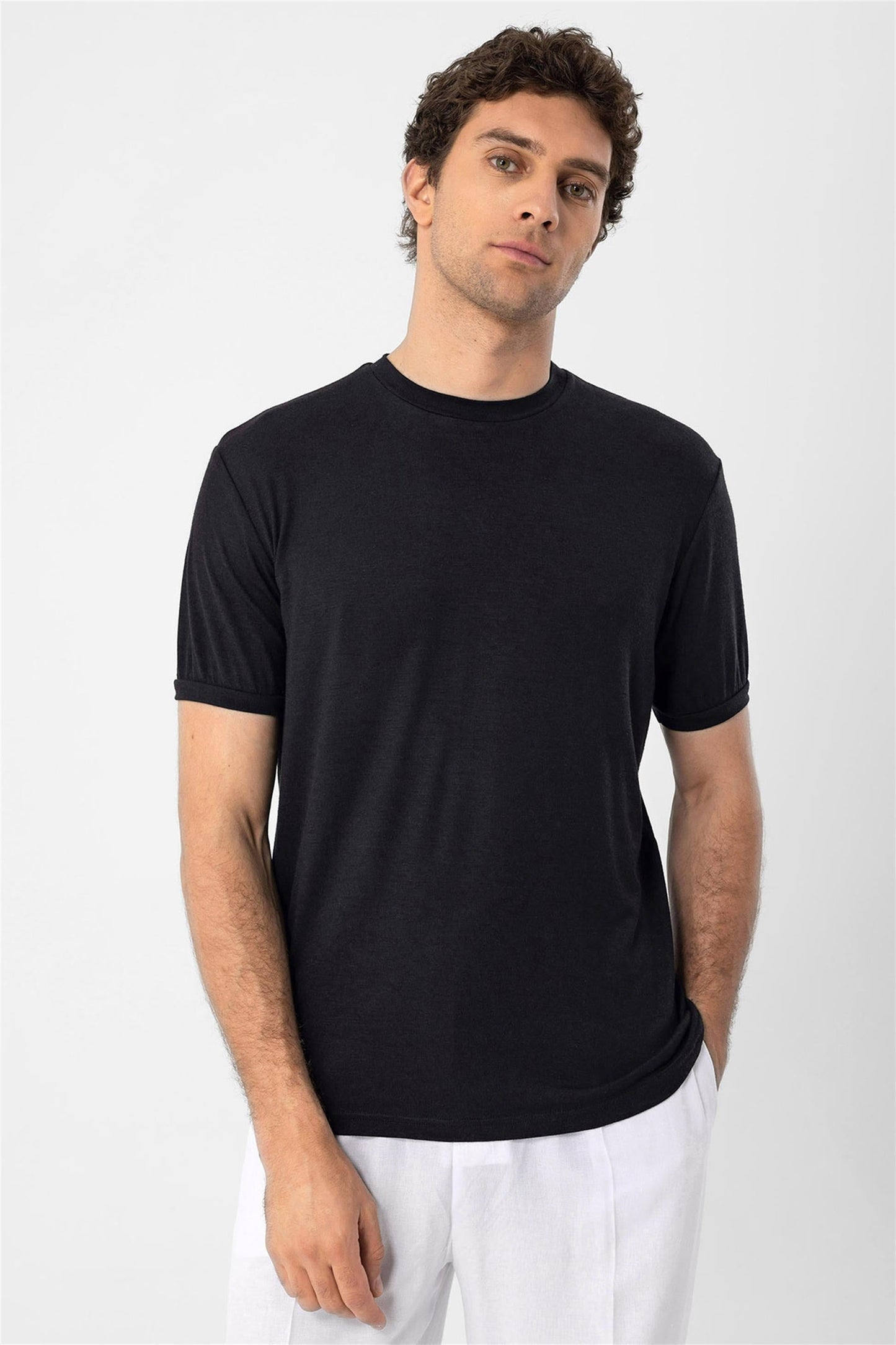 KOALA SYDNEY Men's Black Crew Neck T-Shirt