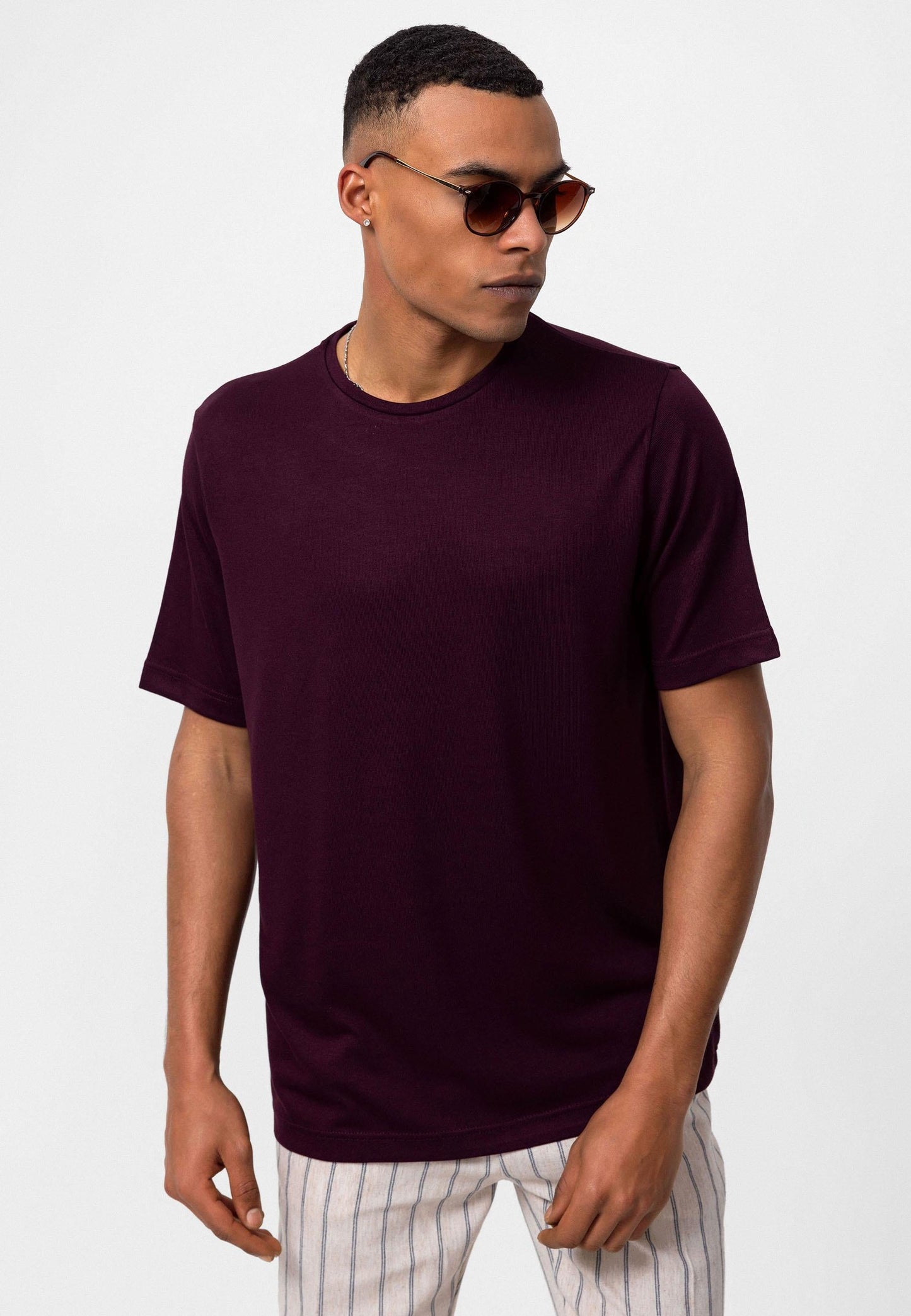 KOALA SYDNEY Men's Damson Regular Fit Crew Neck T-Shirt