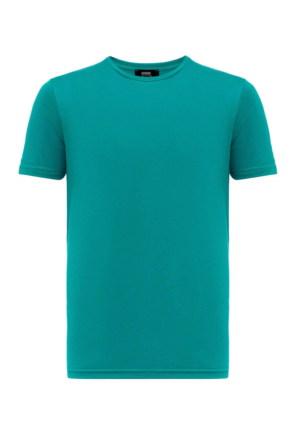 KOALA SYDNEY Men's Green Crew Neck Slim Fit T-Shirt