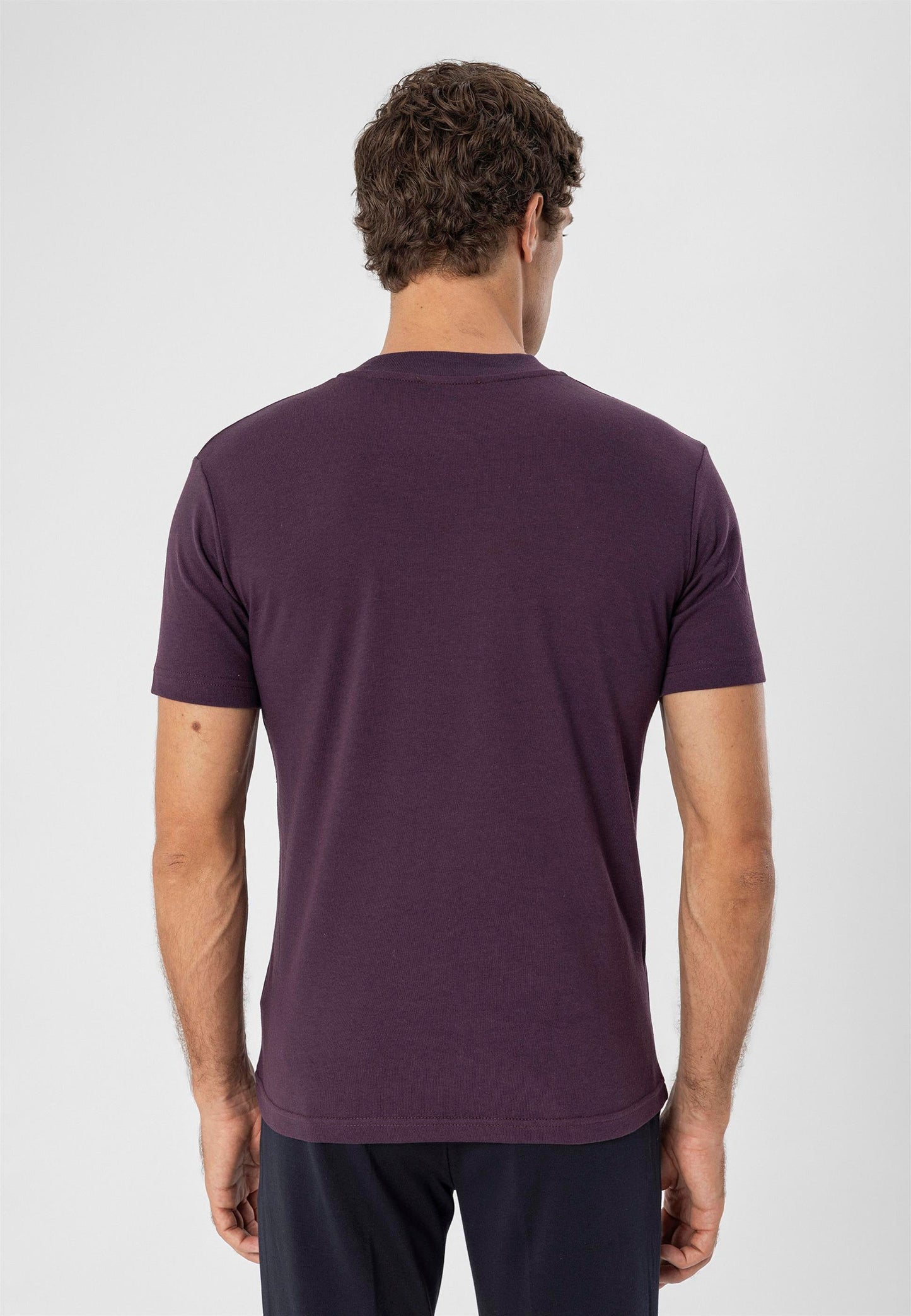 KOALA SYDNEY Men's Damson Crew Neck Slim Fit T-Shirt