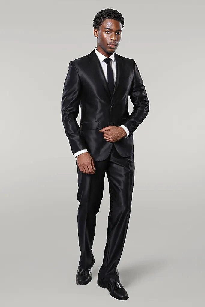 KOALA SYDNEY Black Shiny Men's Suit | -