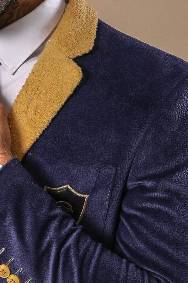 Purple Velvet Men's Jacket