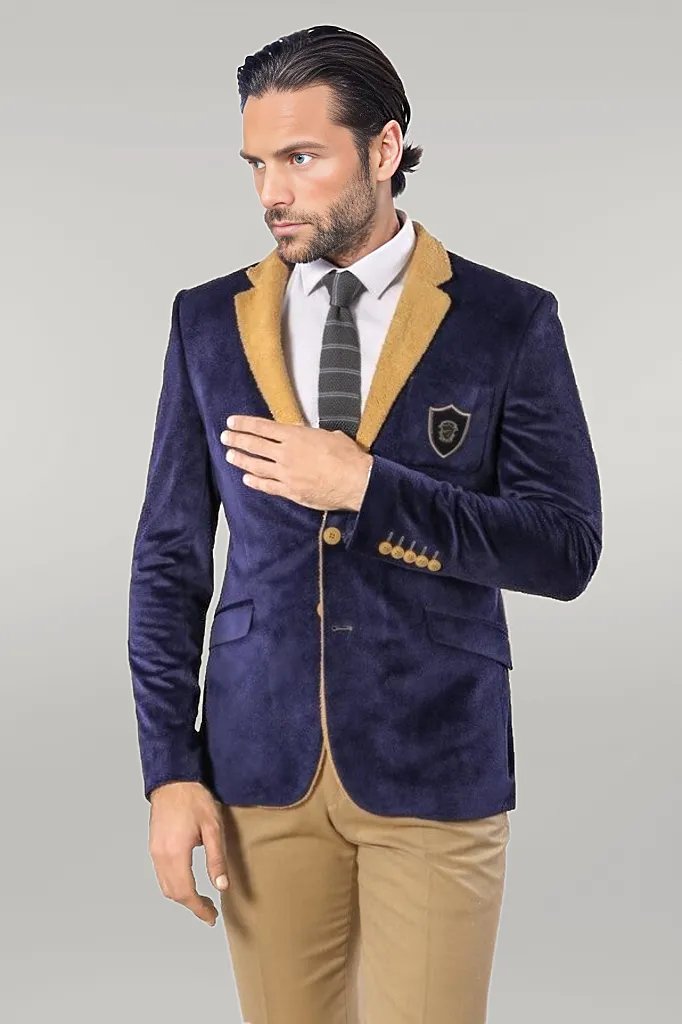 Purple Velvet Men's Jacket