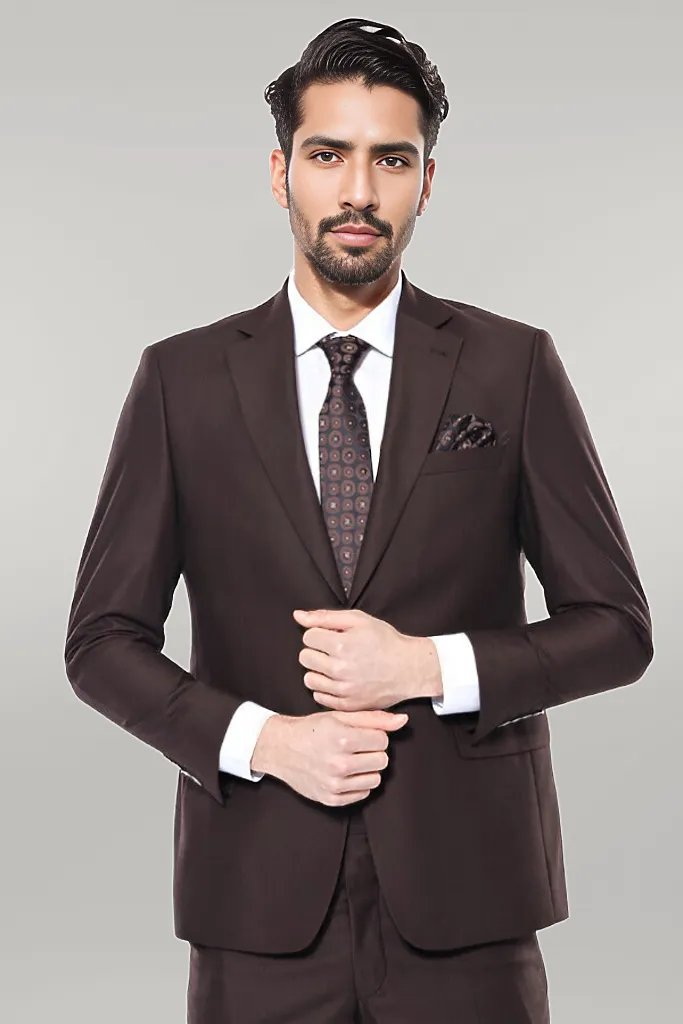 KOALA SYDNEY Brown 4 Drop Regular Suit |