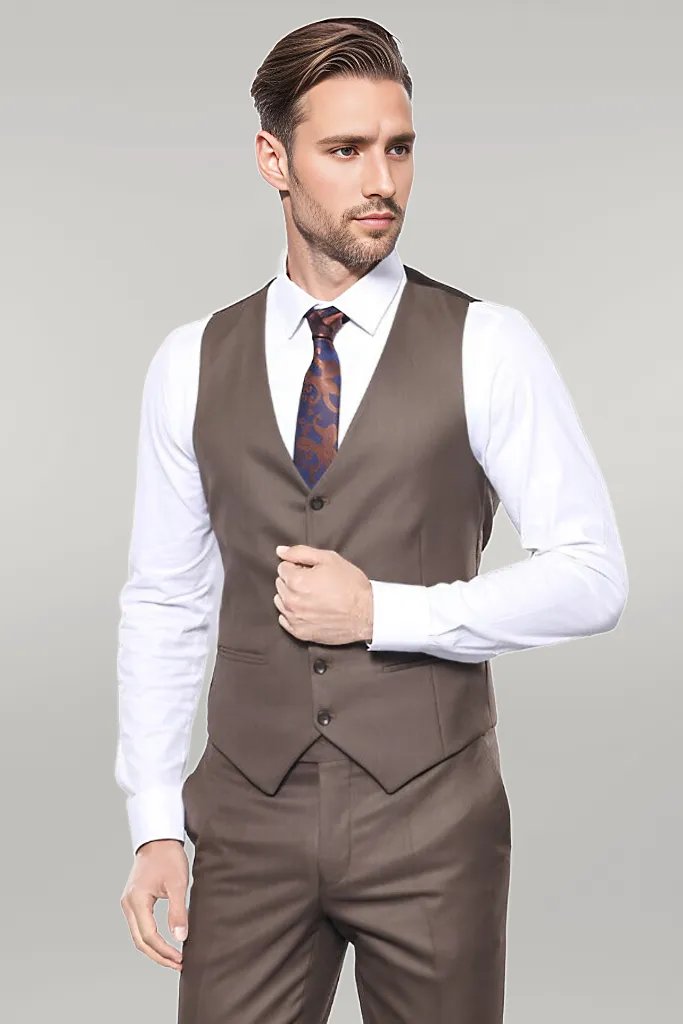 KOALA SYDNEY Brown Checked Suit -